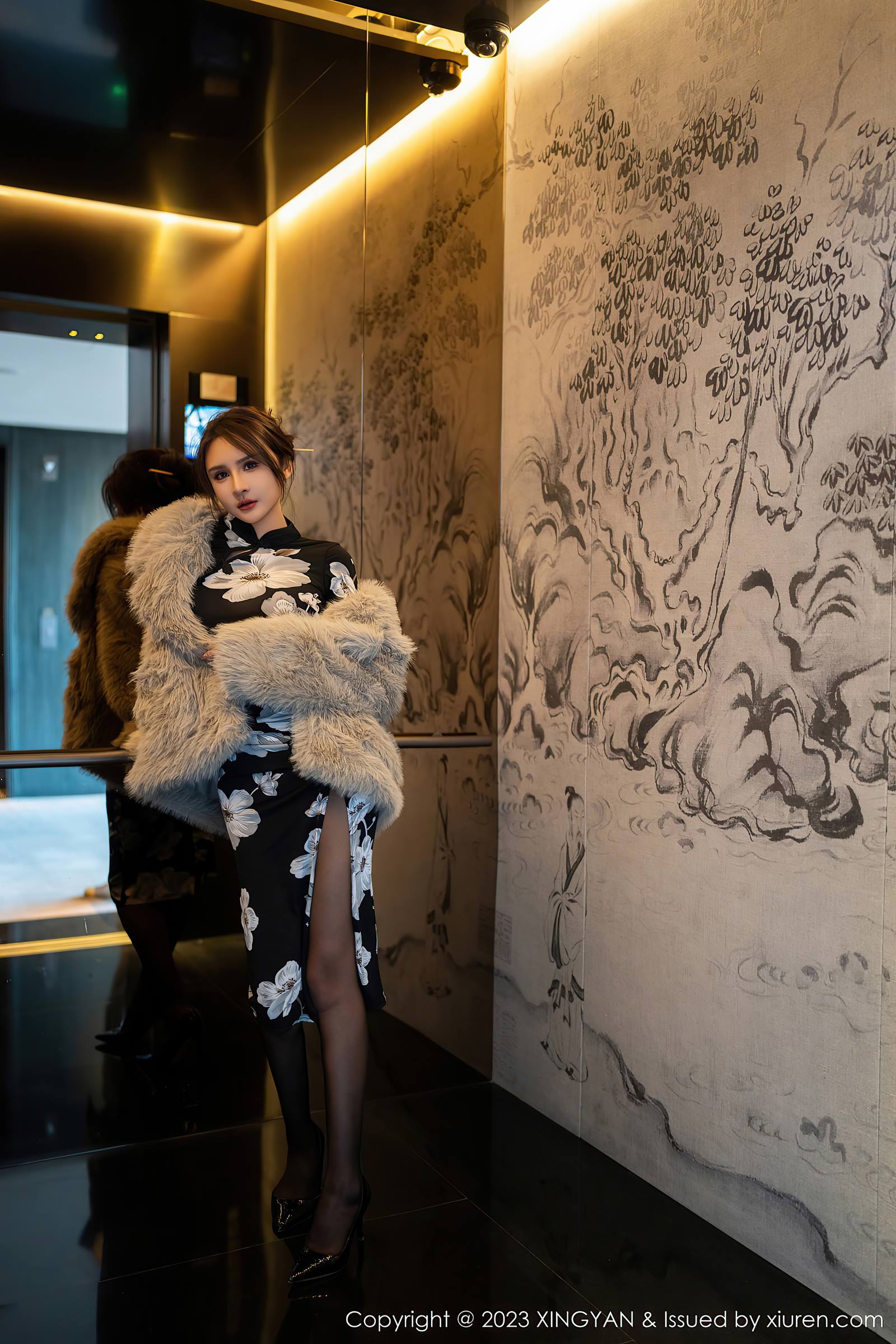 图片[26]-[XINGYAN星颜社]2023.12.07 VOL.221 Emily尹菲 山茶花旗袍 [40+1P] – 速更版-美库