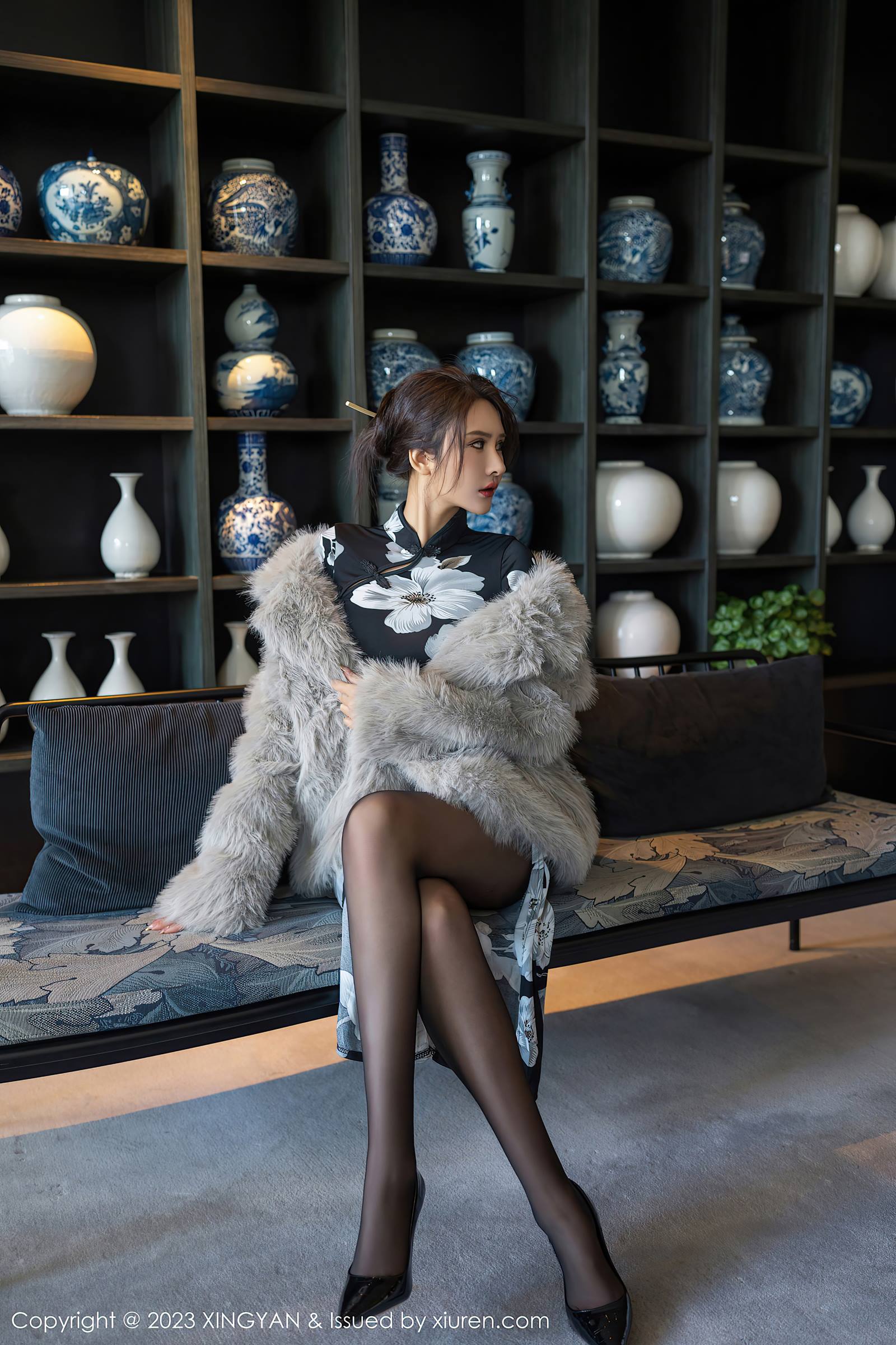 图片[39]-[XINGYAN星颜社]2023.12.07 VOL.221 Emily尹菲 山茶花旗袍 [40+1P] – 速更版-美库
