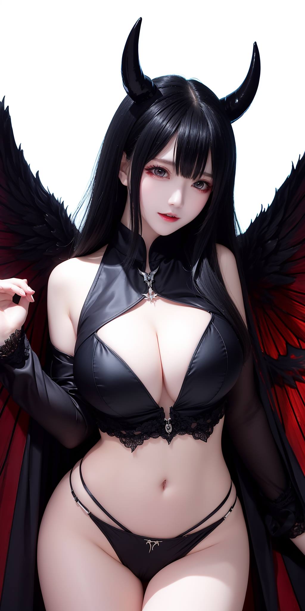 图片[28]-AI绘画 088 恶魔少女连体皮衣[80P] – 速更版-美库