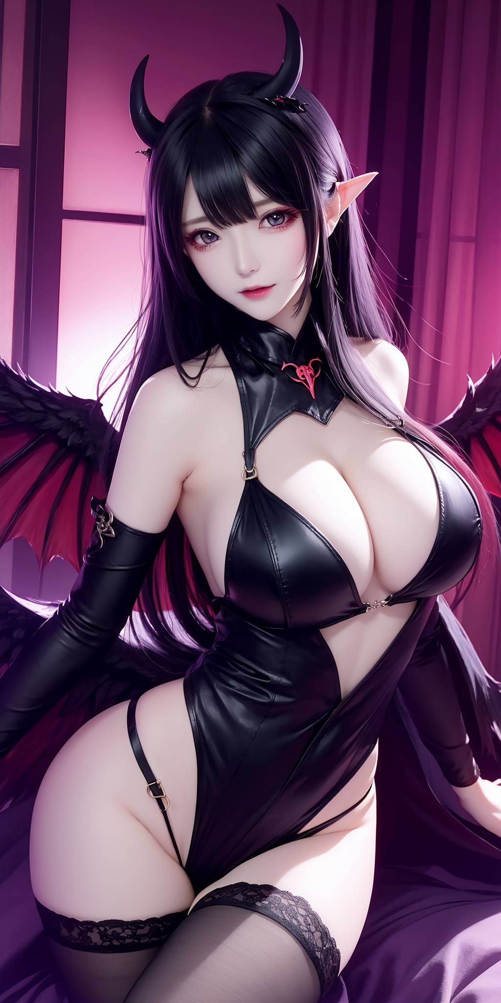 图片[31]-AI绘画 088 恶魔少女连体皮衣[80P] – 速更版-美库