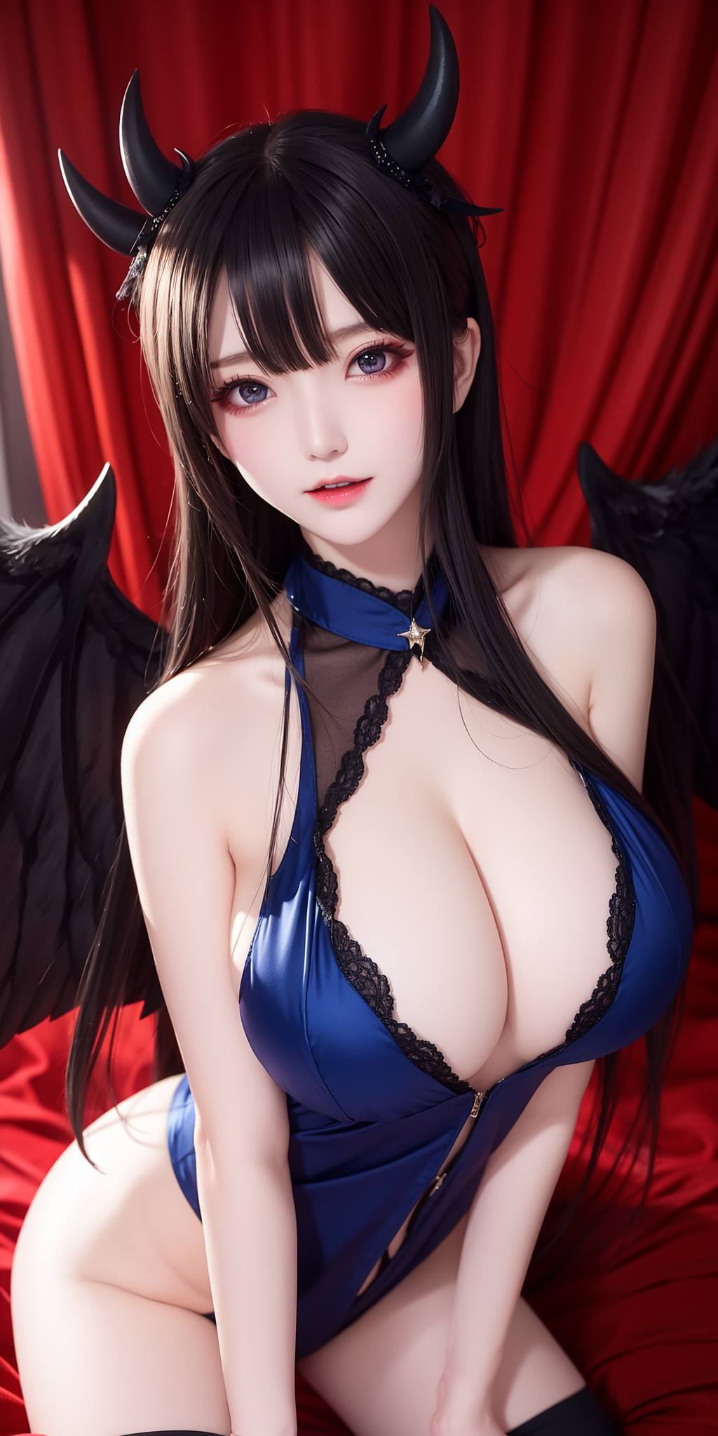 图片[45]-AI绘画 088 恶魔少女连体皮衣[80P] – 速更版-美库