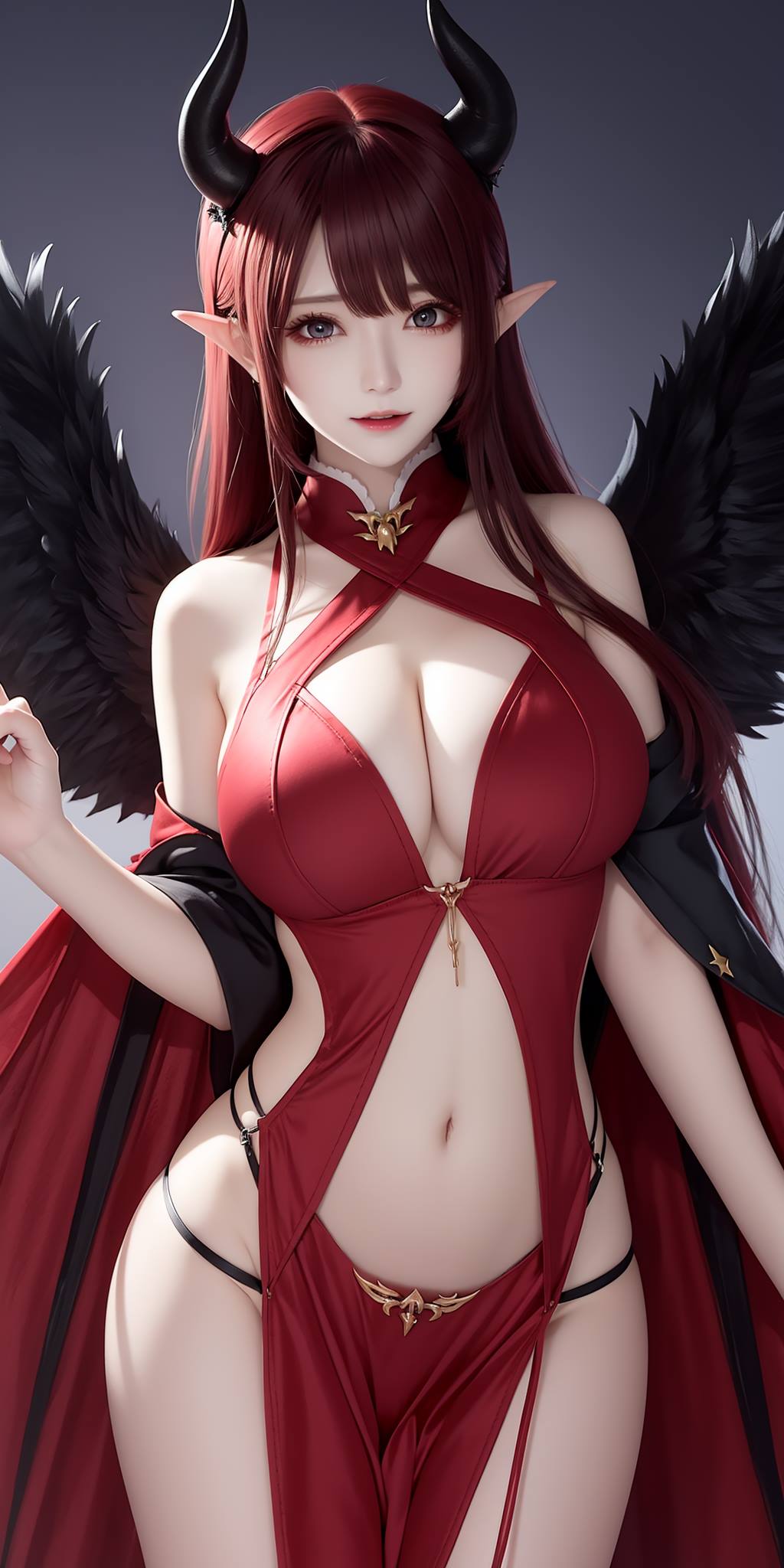 图片[53]-AI绘画 088 恶魔少女连体皮衣[80P] – 速更版-美库