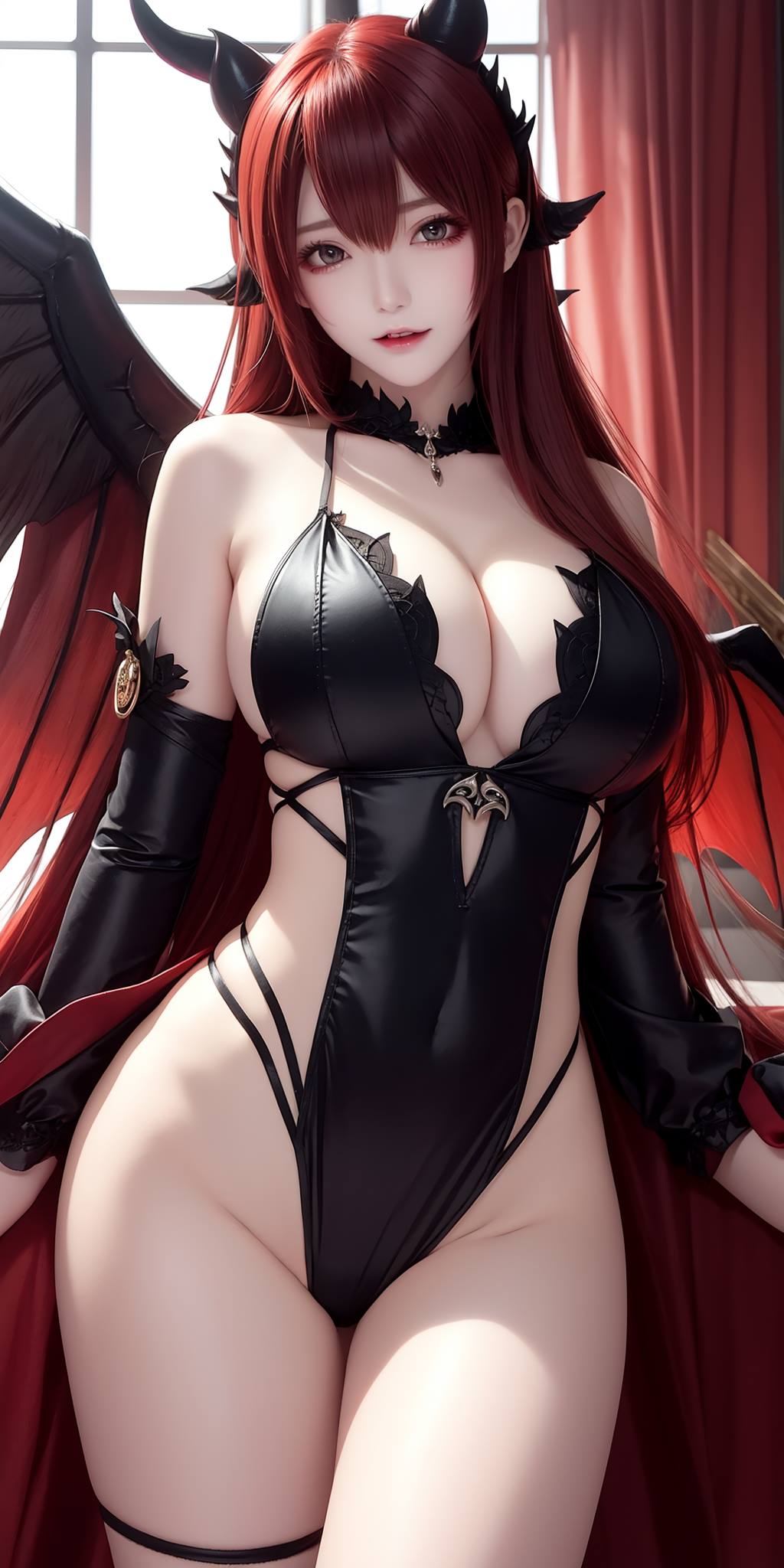 图片[58]-AI绘画 088 恶魔少女连体皮衣[80P] – 速更版-美库