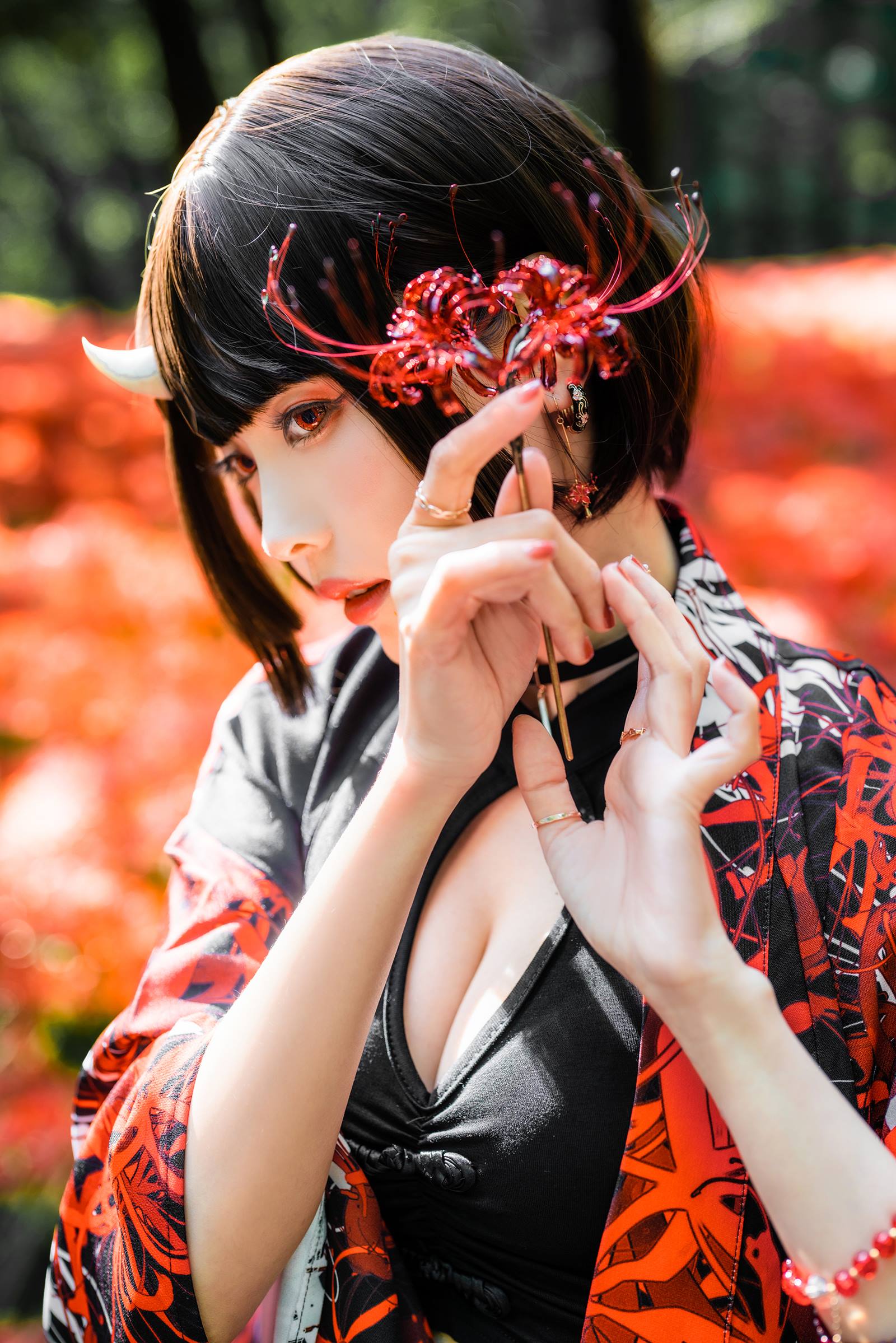 图片[19]-Ely_eee(ElyEE子) – Red Higanbana 殷紅彼岸[36P] – 速更版-美库