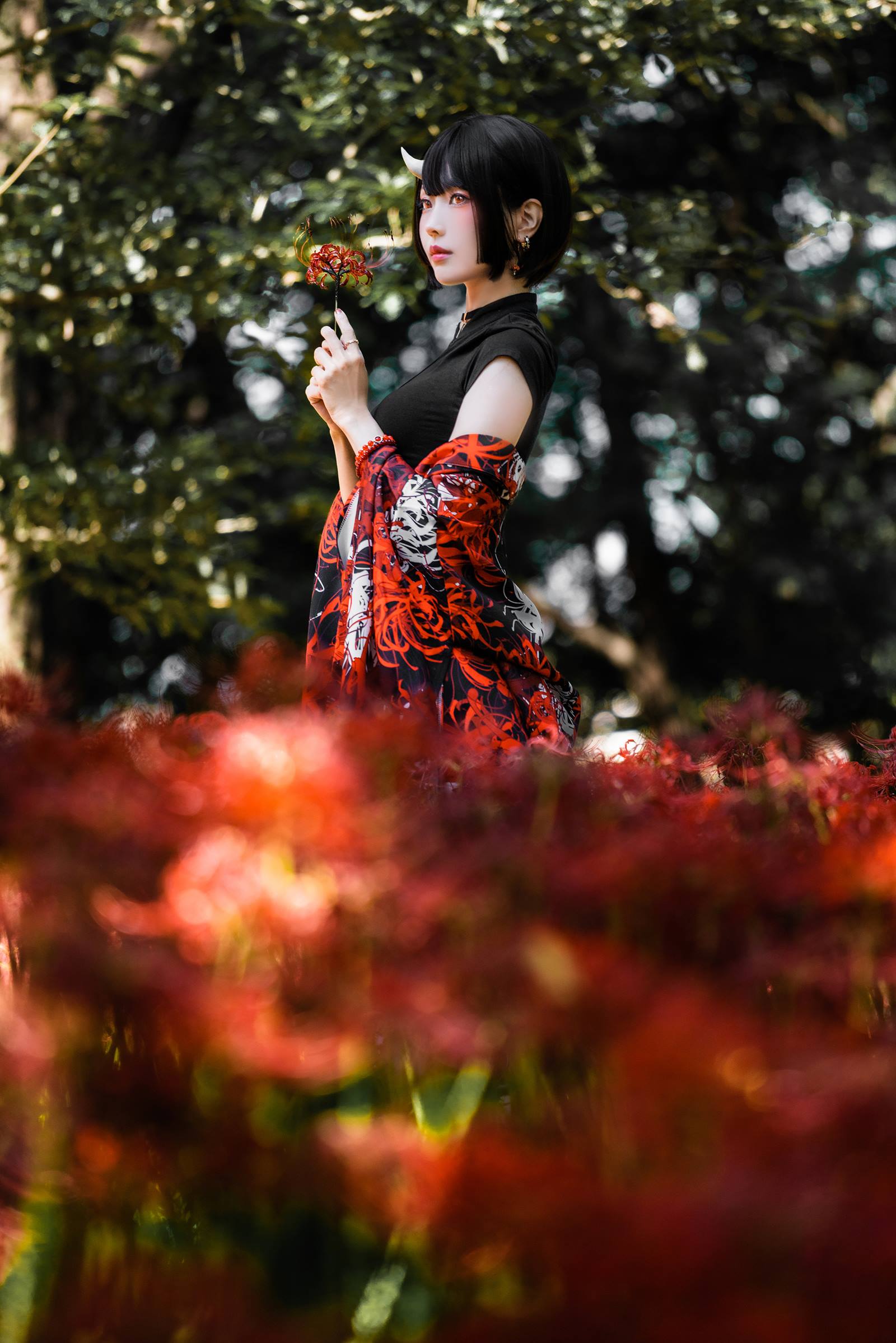 图片[27]-Ely_eee(ElyEE子) – Red Higanbana 殷紅彼岸[36P] – 速更版-美库