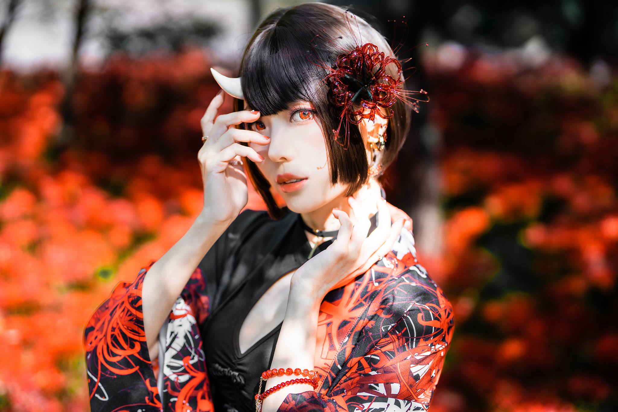 图片[35]-Ely_eee(ElyEE子) – Red Higanbana 殷紅彼岸[36P] – 速更版-美库