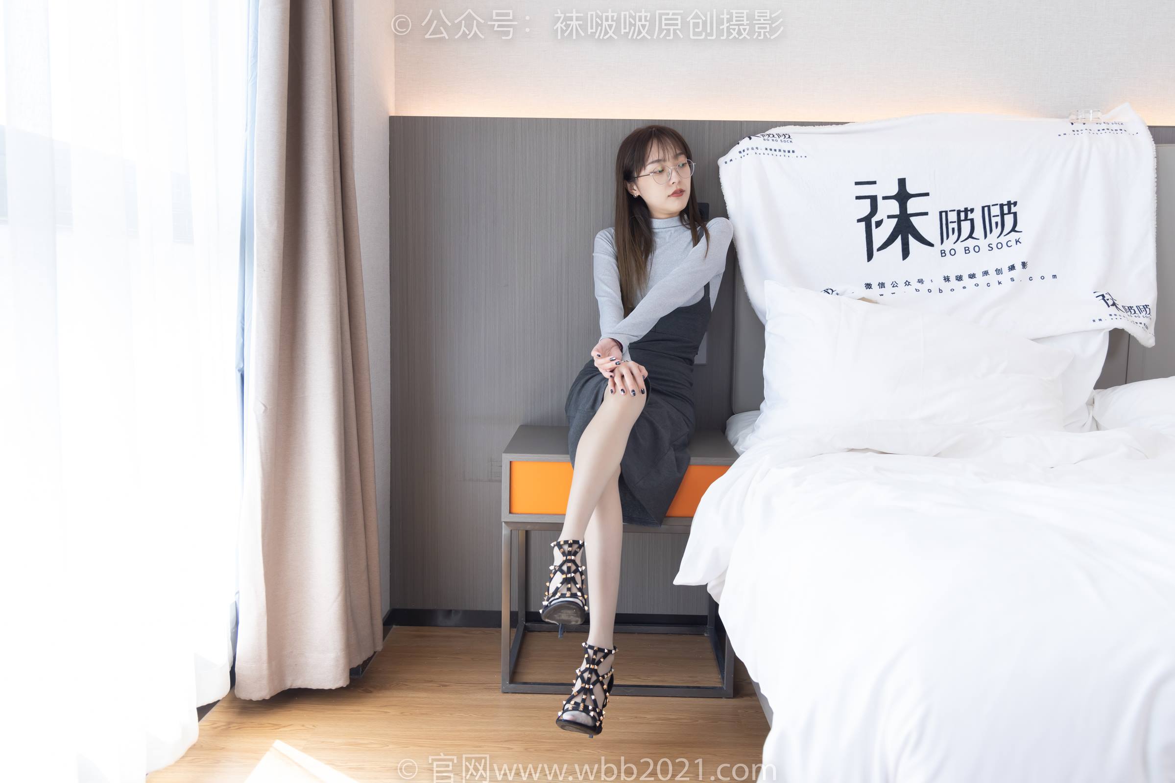 图片[17]-[BoBoSocks袜啵啵]NO.309 稚予-两双高跟鞋、灰丝、白丝、裸足、踩奶油蛋糕剧情[180P] – 速更版-美库