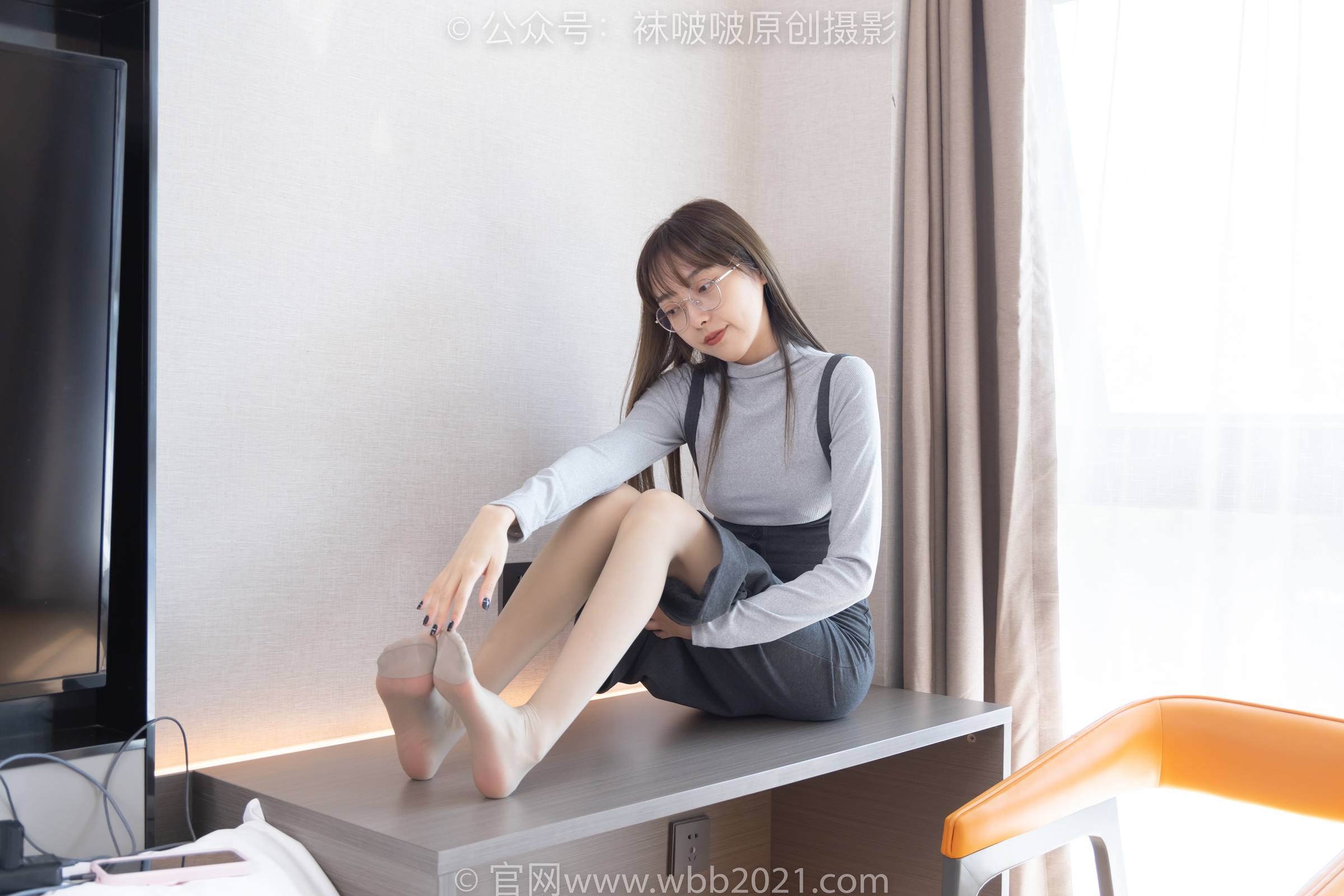 图片[32]-[BoBoSocks袜啵啵]NO.309 稚予-两双高跟鞋、灰丝、白丝、裸足、踩奶油蛋糕剧情[180P] – 速更版-美库