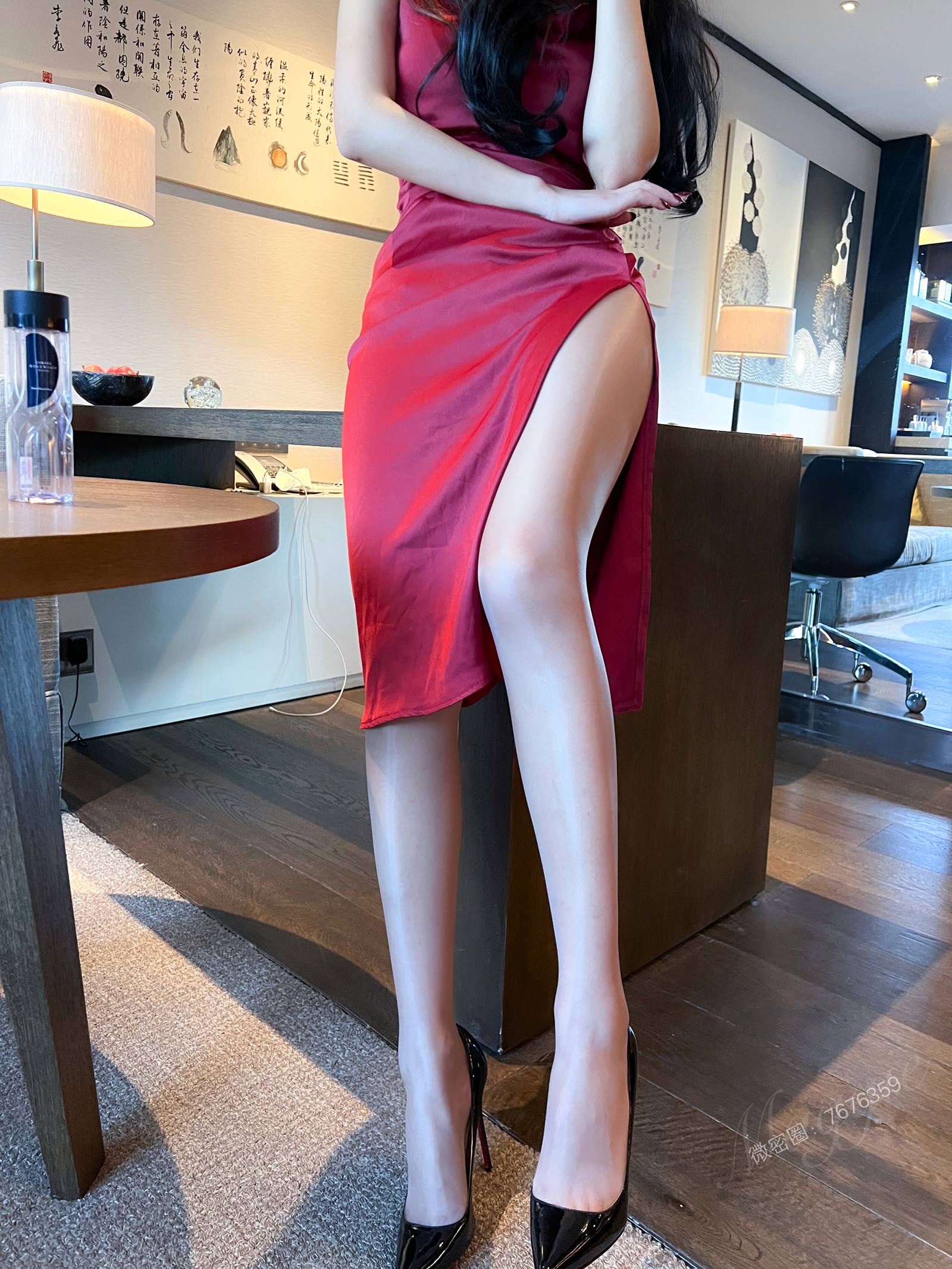 图片[64]-安乔乔儿(Nia乔乔)  茶色开裆丝[75P] – 速更版-美库