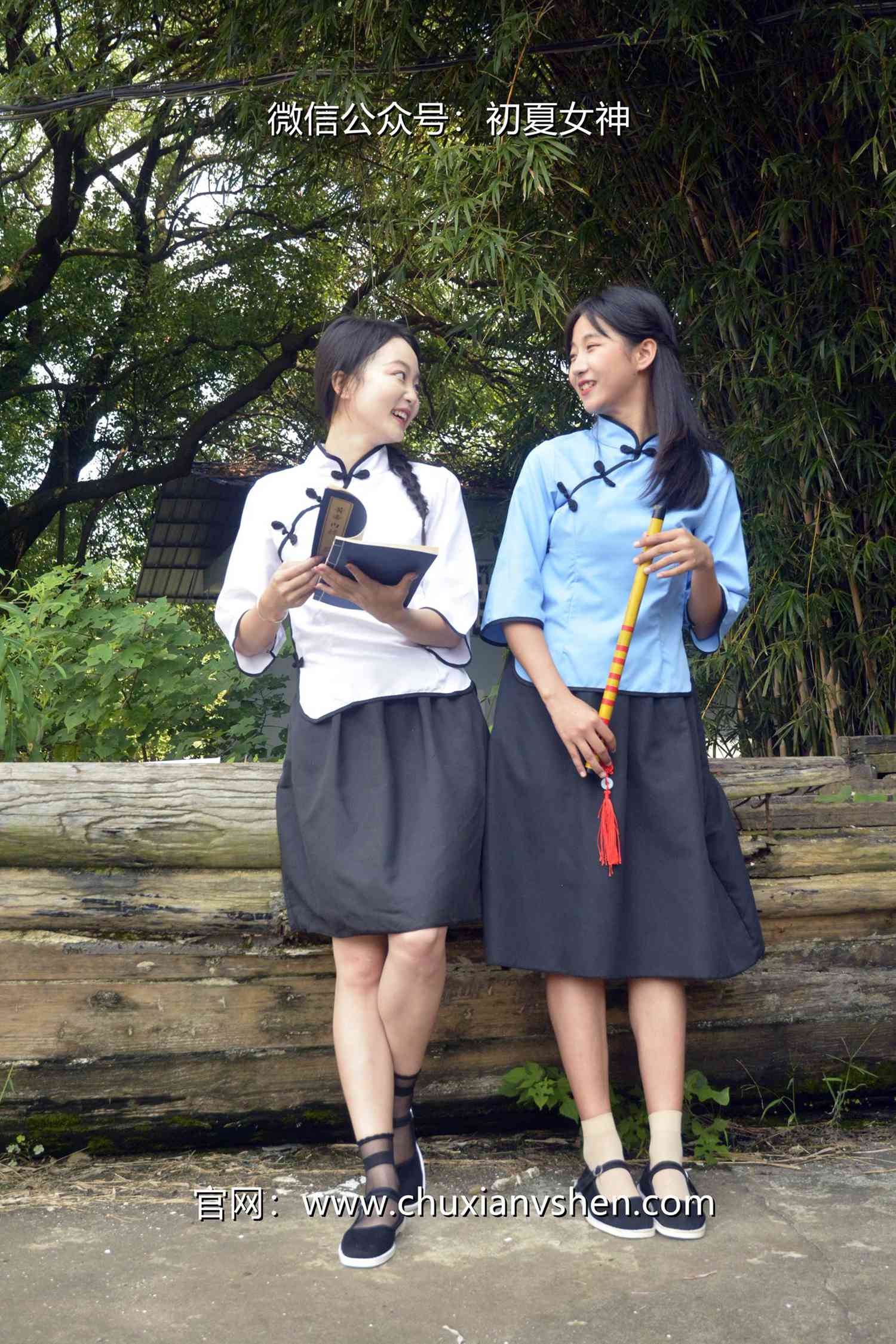 图片[13]-初夏女神 NO.087 点点、双双 民国姐妹[180P] – 速更版-美库