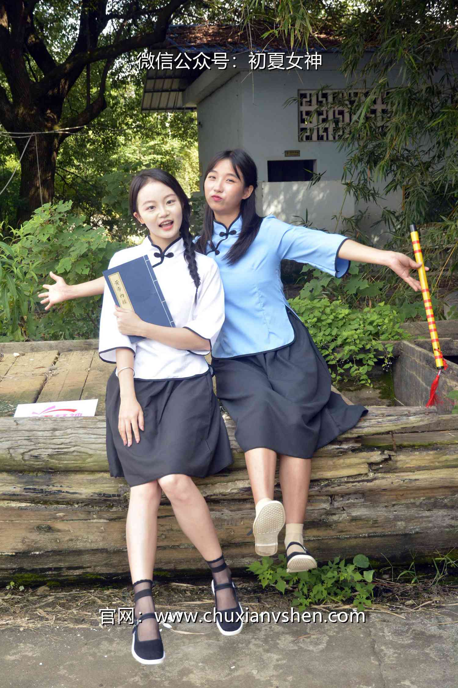 图片[18]-初夏女神 NO.087 点点、双双 民国姐妹[180P] – 速更版-美库