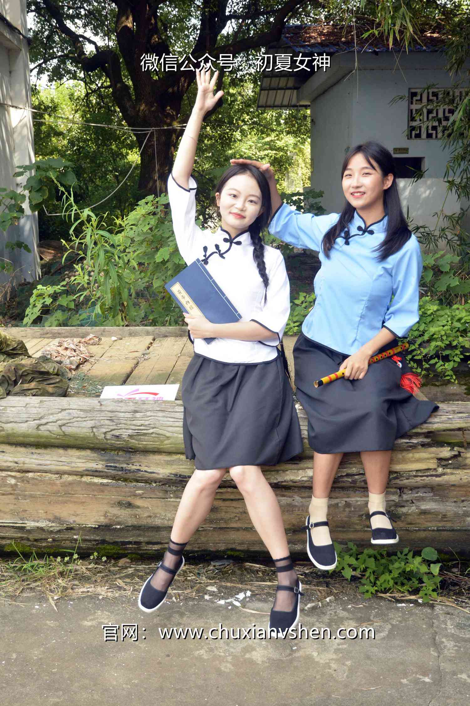 图片[19]-初夏女神 NO.087 点点、双双 民国姐妹[180P] – 速更版-美库