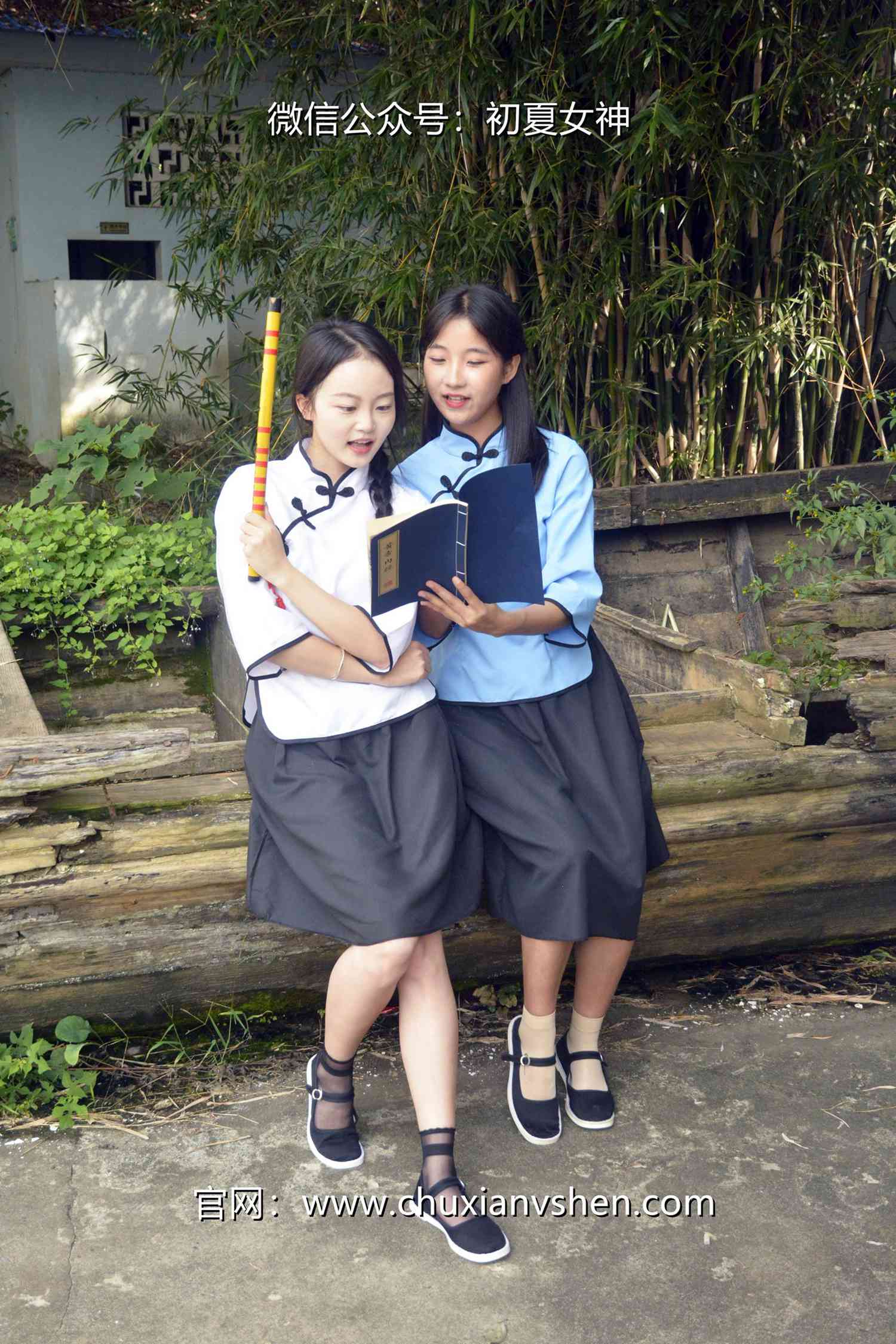 图片[23]-初夏女神 NO.087 点点、双双 民国姐妹[180P] – 速更版-美库