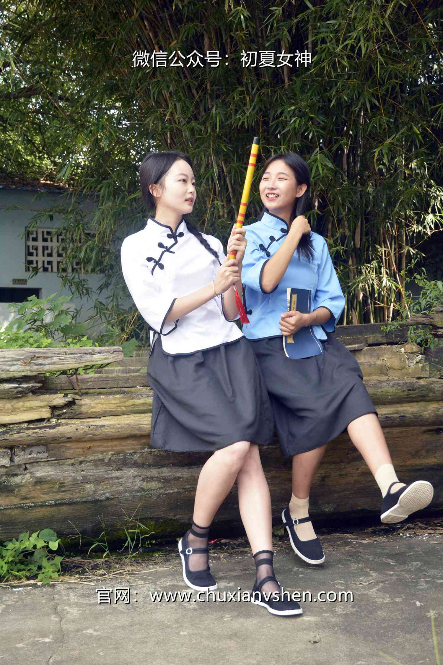 图片[24]-初夏女神 NO.087 点点、双双 民国姐妹[180P] – 速更版-美库