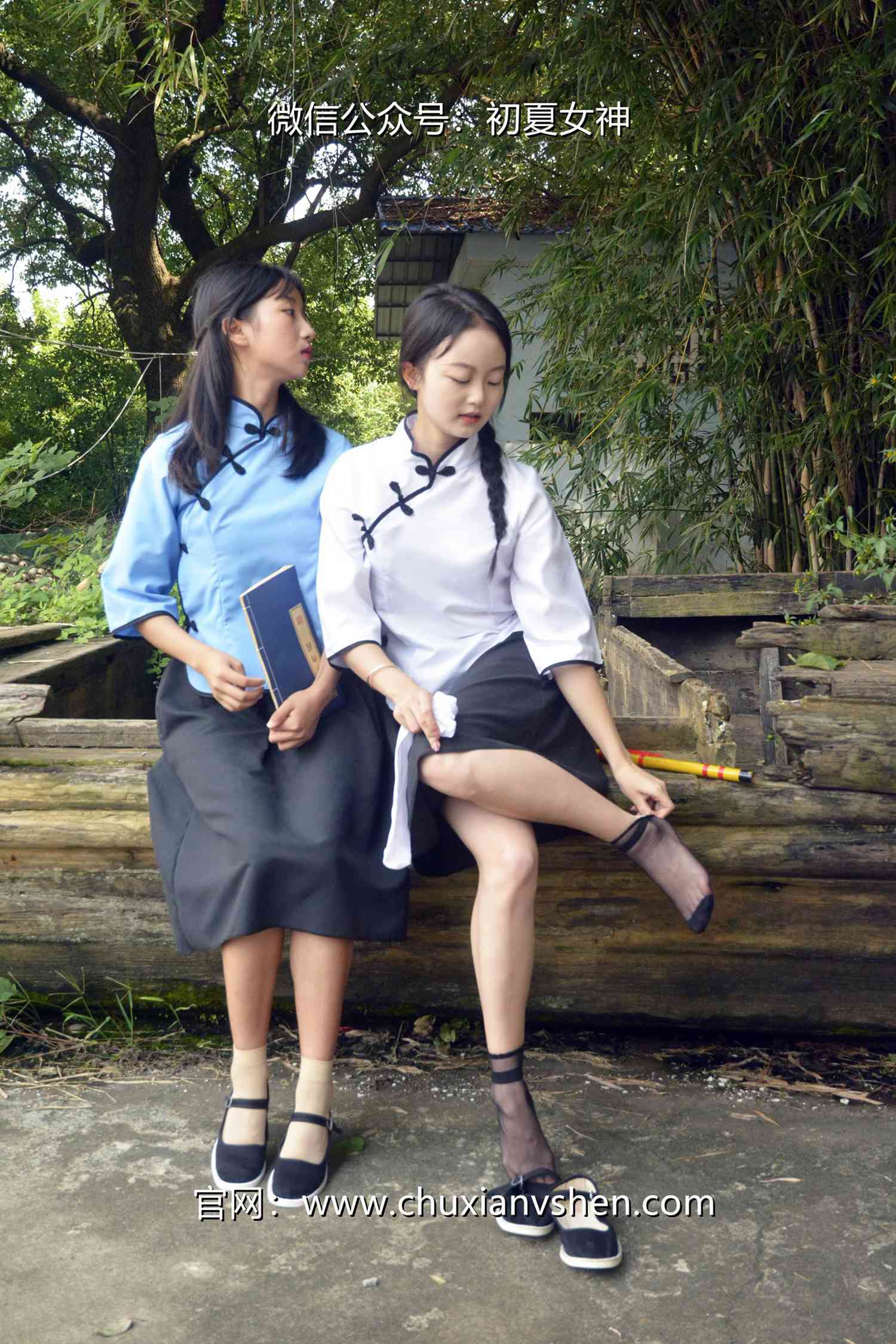 图片[67]-初夏女神 NO.087 点点、双双 民国姐妹[180P] – 速更版-美库