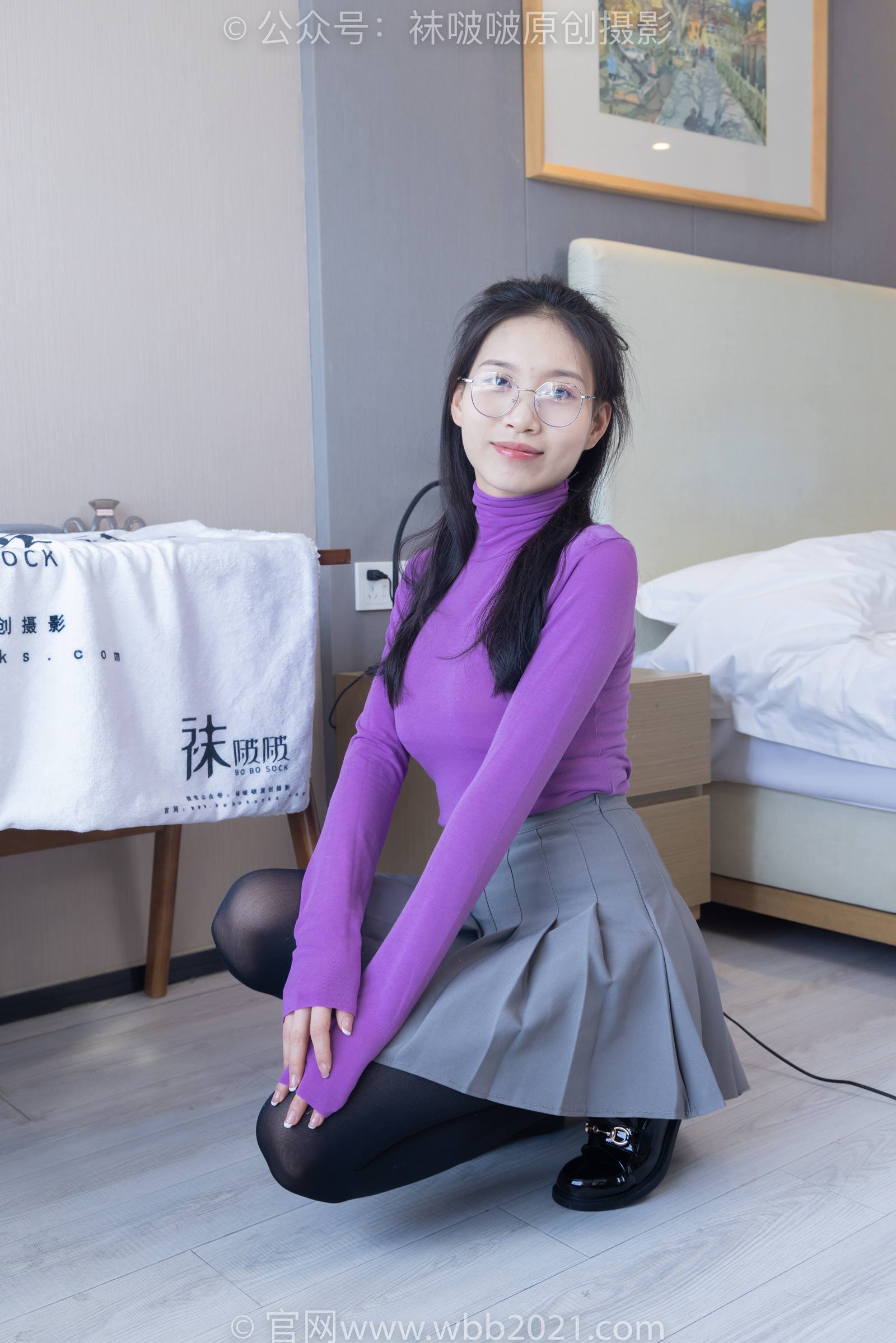 图片[13]-[BoBoSocks袜啵啵]NO.310 芝士-皮鞋、厚黑丝[140P] – 速更版-美库