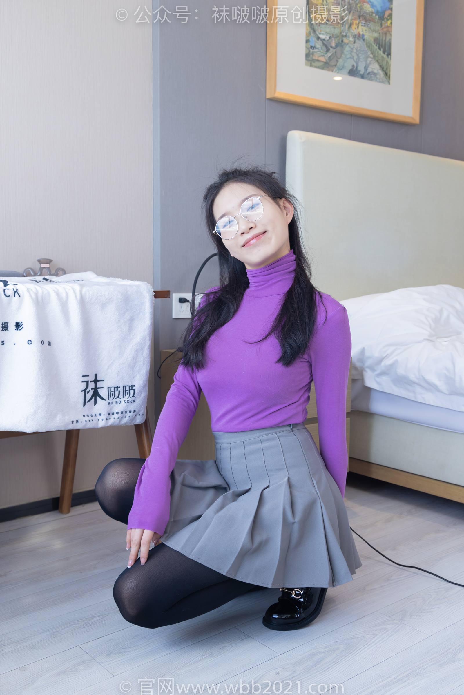 图片[14]-[BoBoSocks袜啵啵]NO.310 芝士-皮鞋、厚黑丝[140P] – 速更版-美库