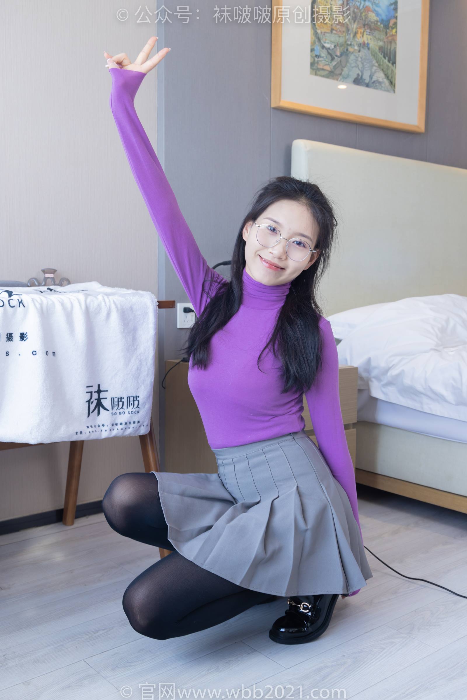 图片[16]-[BoBoSocks袜啵啵]NO.310 芝士-皮鞋、厚黑丝[140P] – 速更版-美库