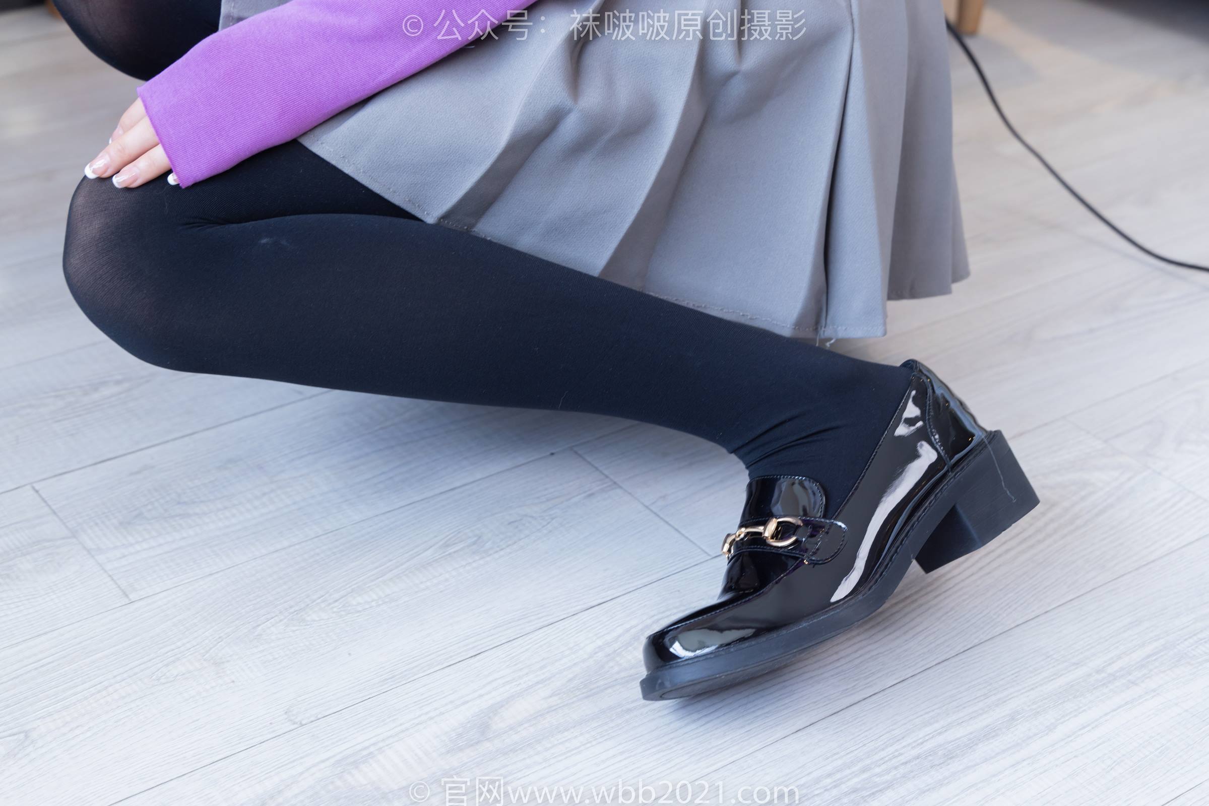 图片[19]-[BoBoSocks袜啵啵]NO.310 芝士-皮鞋、厚黑丝[140P] – 速更版-美库