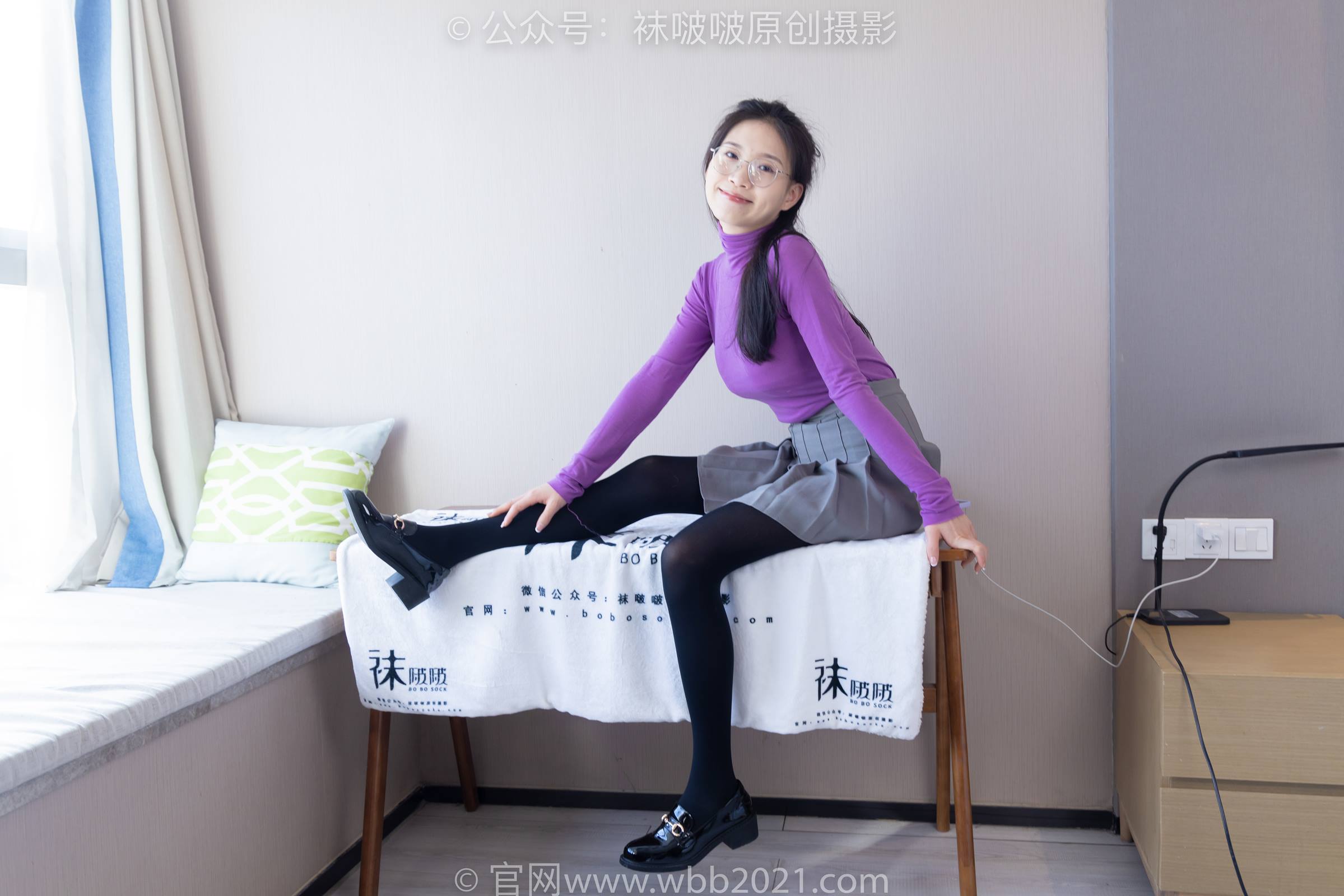 图片[34]-[BoBoSocks袜啵啵]NO.310 芝士-皮鞋、厚黑丝[140P] – 速更版-美库