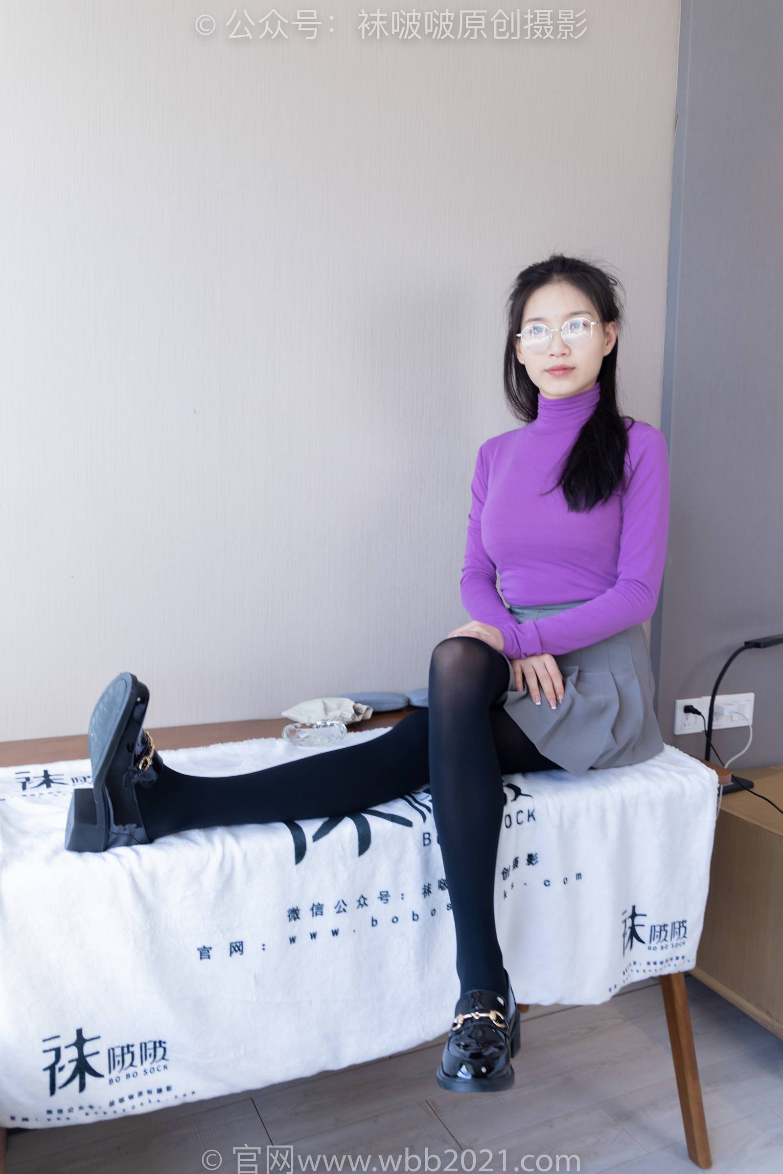 图片[43]-[BoBoSocks袜啵啵]NO.310 芝士-皮鞋、厚黑丝[140P] – 速更版-美库