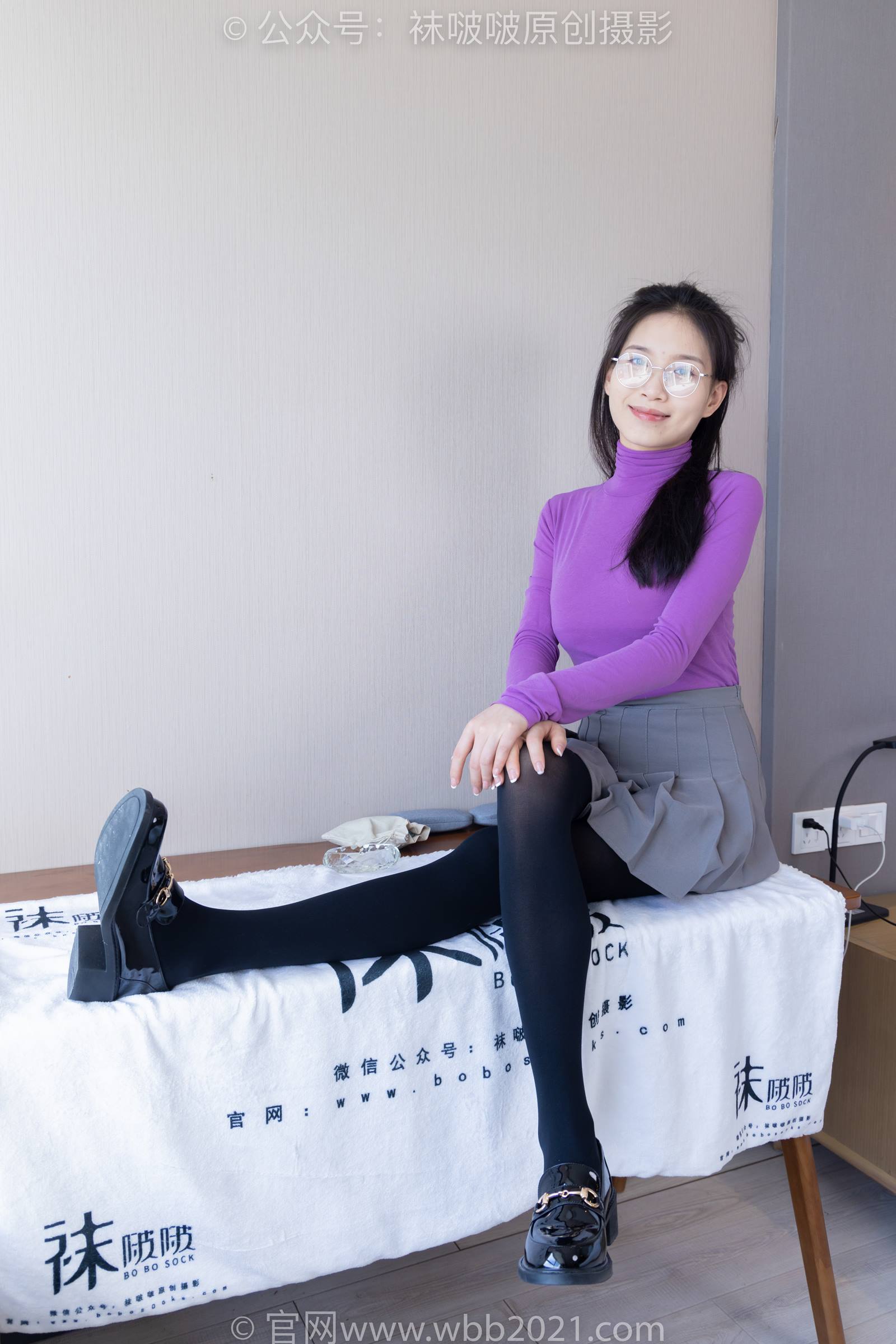 图片[44]-[BoBoSocks袜啵啵]NO.310 芝士-皮鞋、厚黑丝[140P] – 速更版-美库