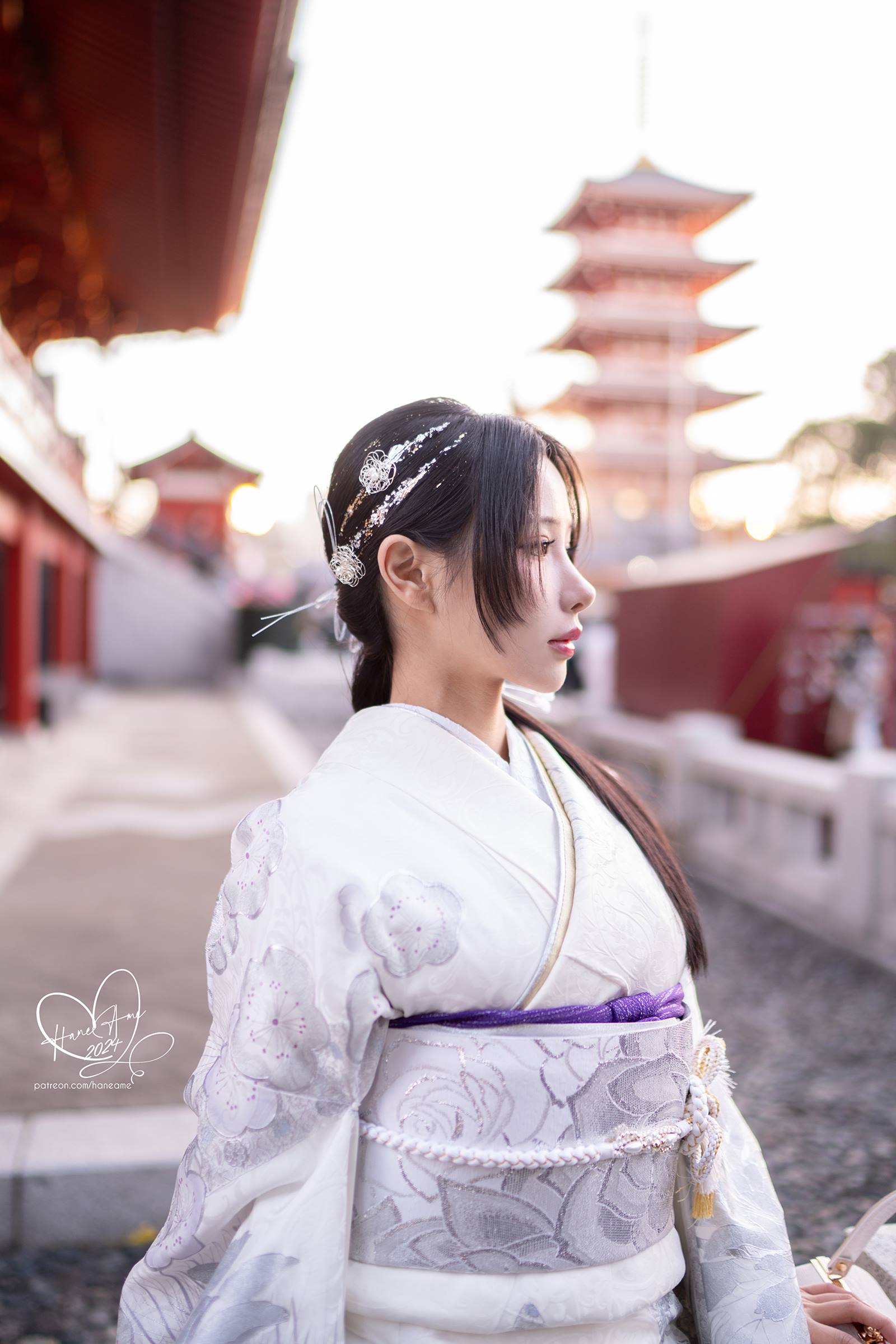 图片[14]-雨波_HaneAme Original 2024 New year Silver Kimono[32P] – 速更版-美库