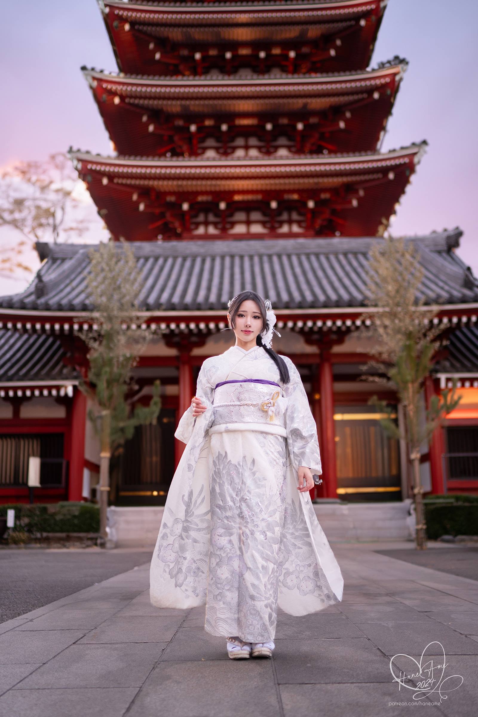 图片[16]-雨波_HaneAme Original 2024 New year Silver Kimono[32P] – 速更版-美库