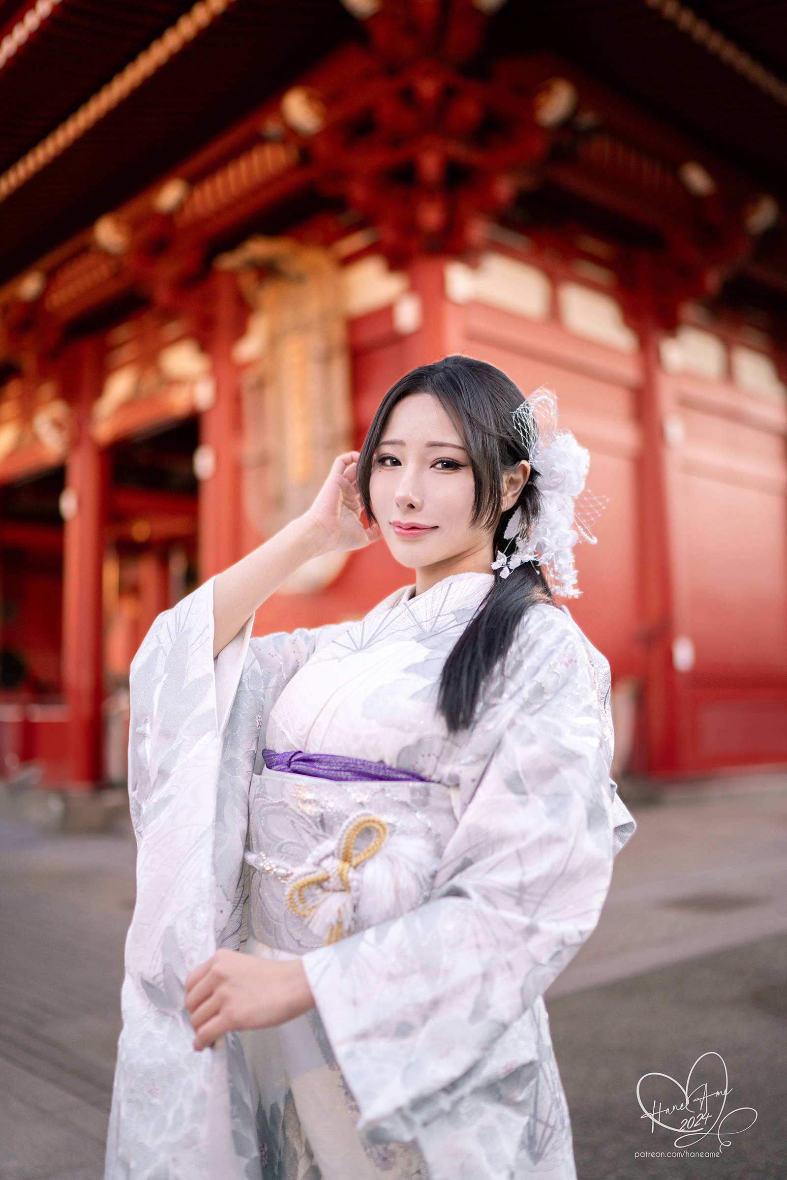 图片[19]-雨波_HaneAme Original 2024 New year Silver Kimono[32P] – 速更版-美库