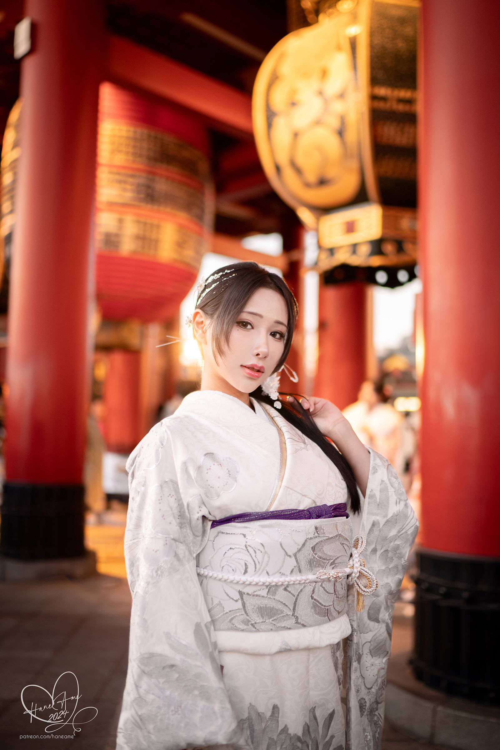 图片[21]-雨波_HaneAme Original 2024 New year Silver Kimono[32P] – 速更版-美库