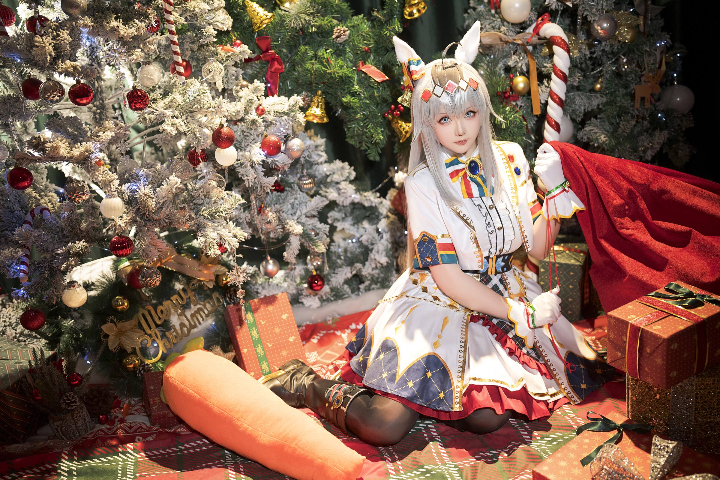 图片[14]-星之迟迟 2023年12月计划赠品 赛马娘 小栗帽 圣诞衣装 [48P] – 速更版-美库