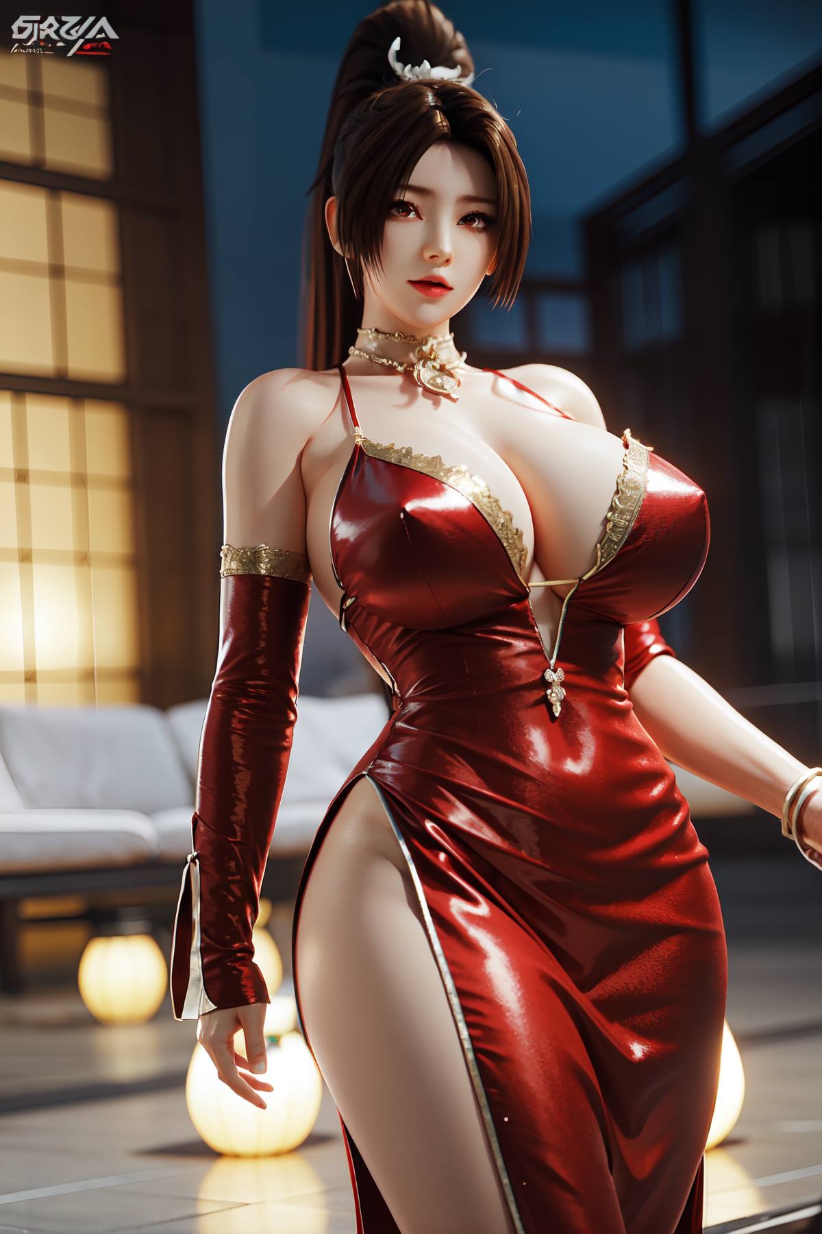 图片[26]-AI绘画 093 不知火舞 红色晚礼服[108P] – 速更版-美库