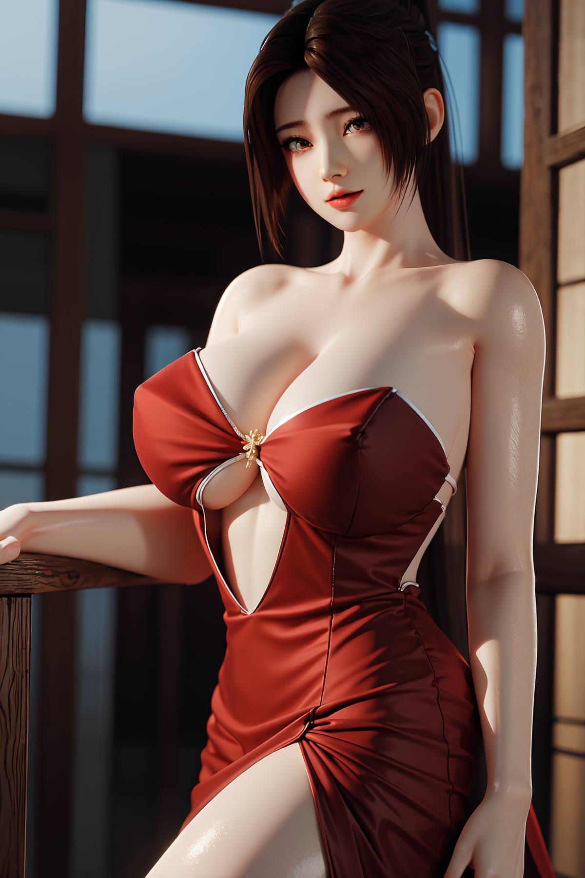 图片[88]-AI绘画 093 不知火舞 红色晚礼服[108P] – 速更版-美库