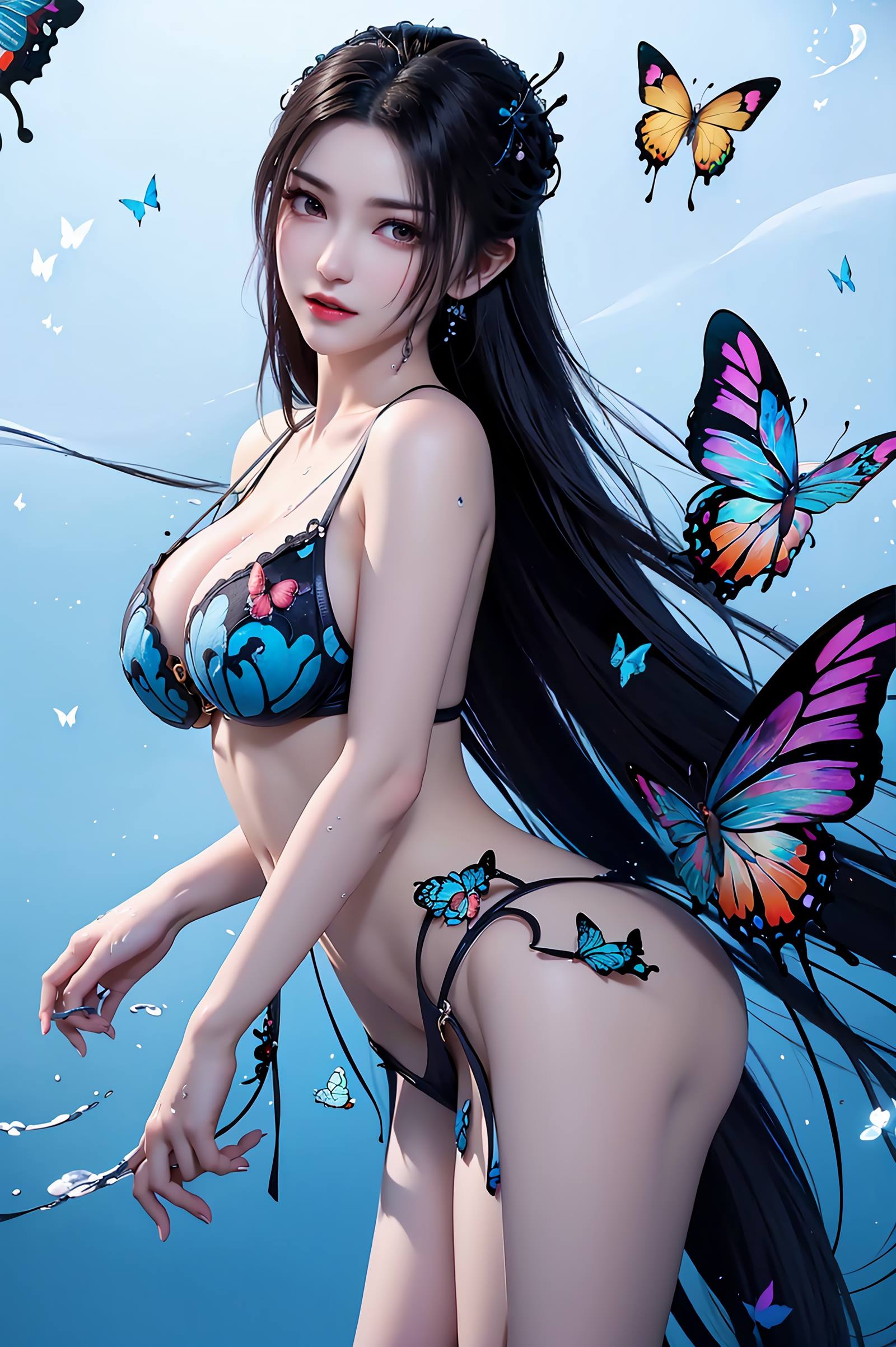 图片[15]-AI绘画 095 少年歌行-李寒衣唯美蝴蝶[42P] – 速更版-美库