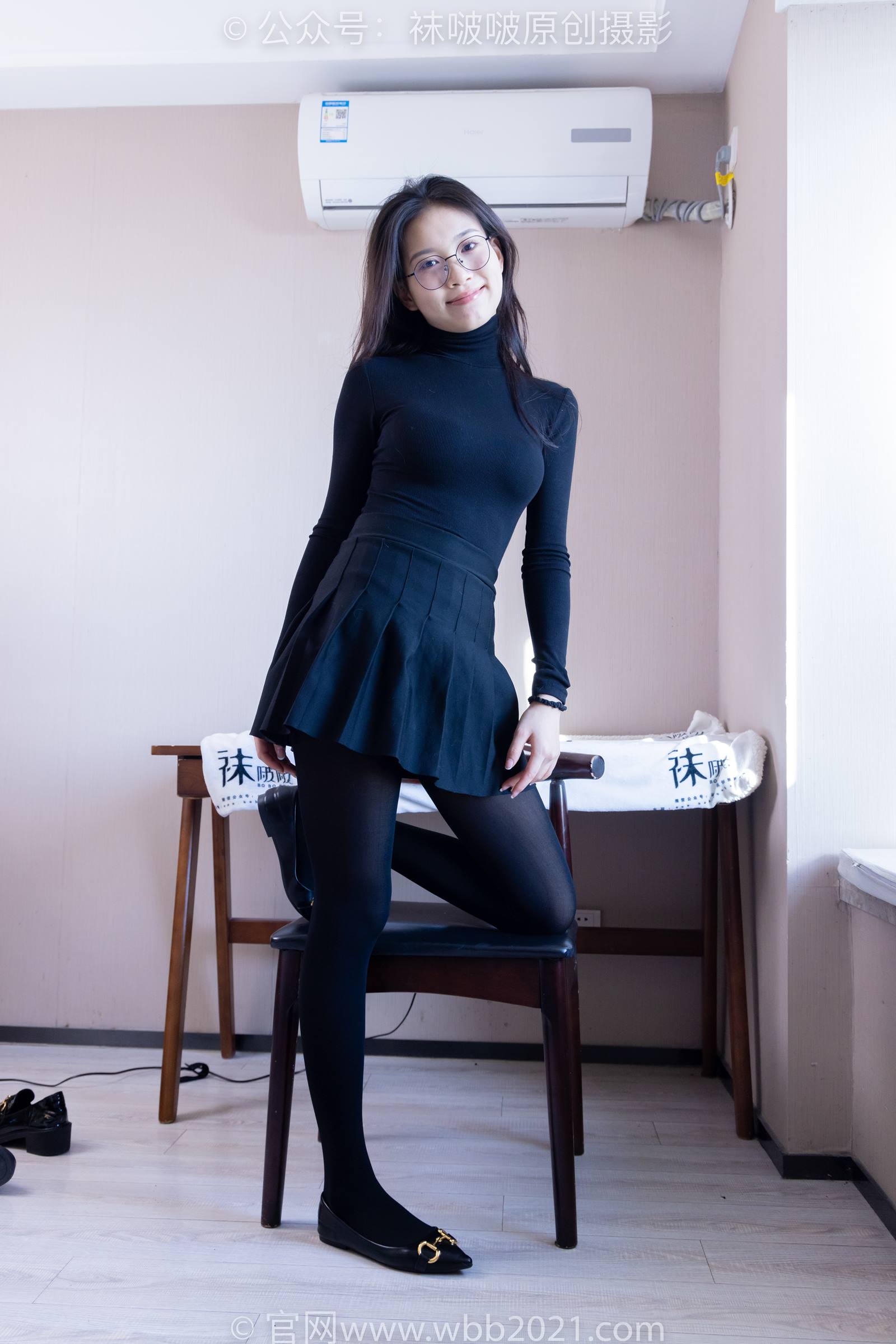 图片[22]-[BoBoSocks袜啵啵]NO.313 芝士-皮鞋、平底鞋、厚黑丝、厚黑丝大腿袜[150P] – 速更版-美库