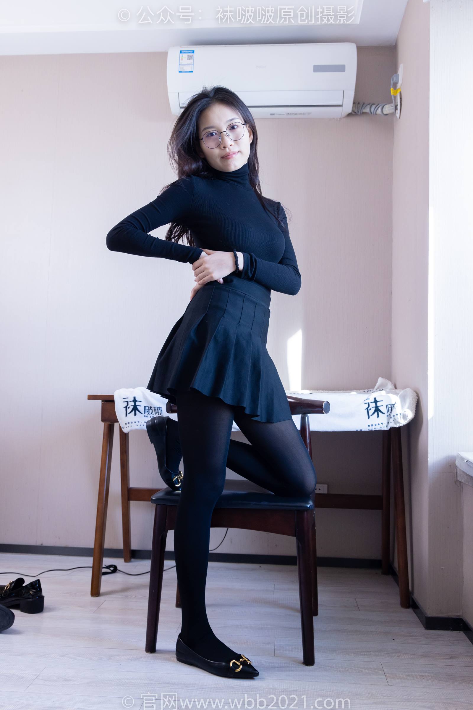 图片[23]-[BoBoSocks袜啵啵]NO.313 芝士-皮鞋、平底鞋、厚黑丝、厚黑丝大腿袜[150P] – 速更版-美库