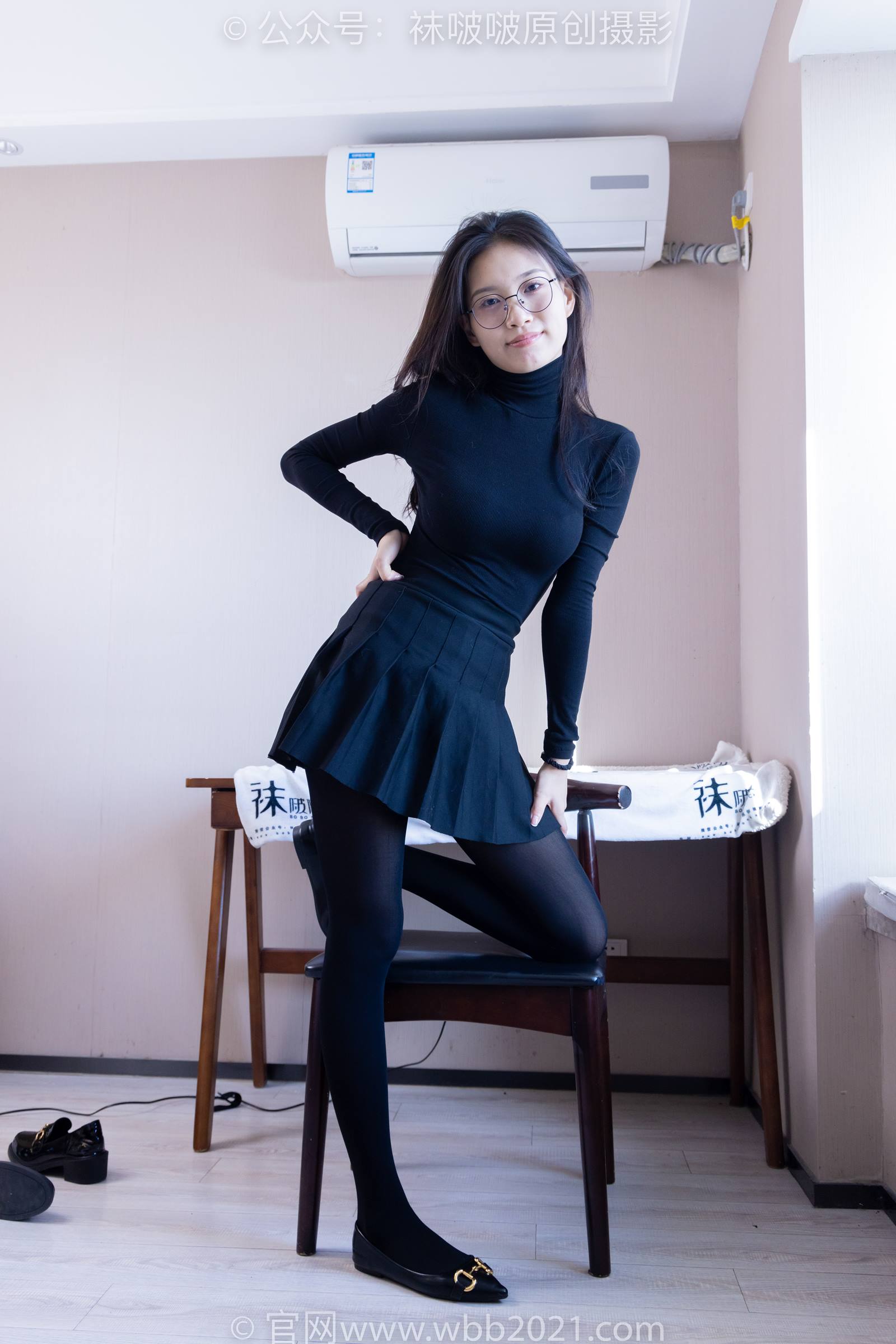 图片[26]-[BoBoSocks袜啵啵]NO.313 芝士-皮鞋、平底鞋、厚黑丝、厚黑丝大腿袜[150P] – 速更版-美库