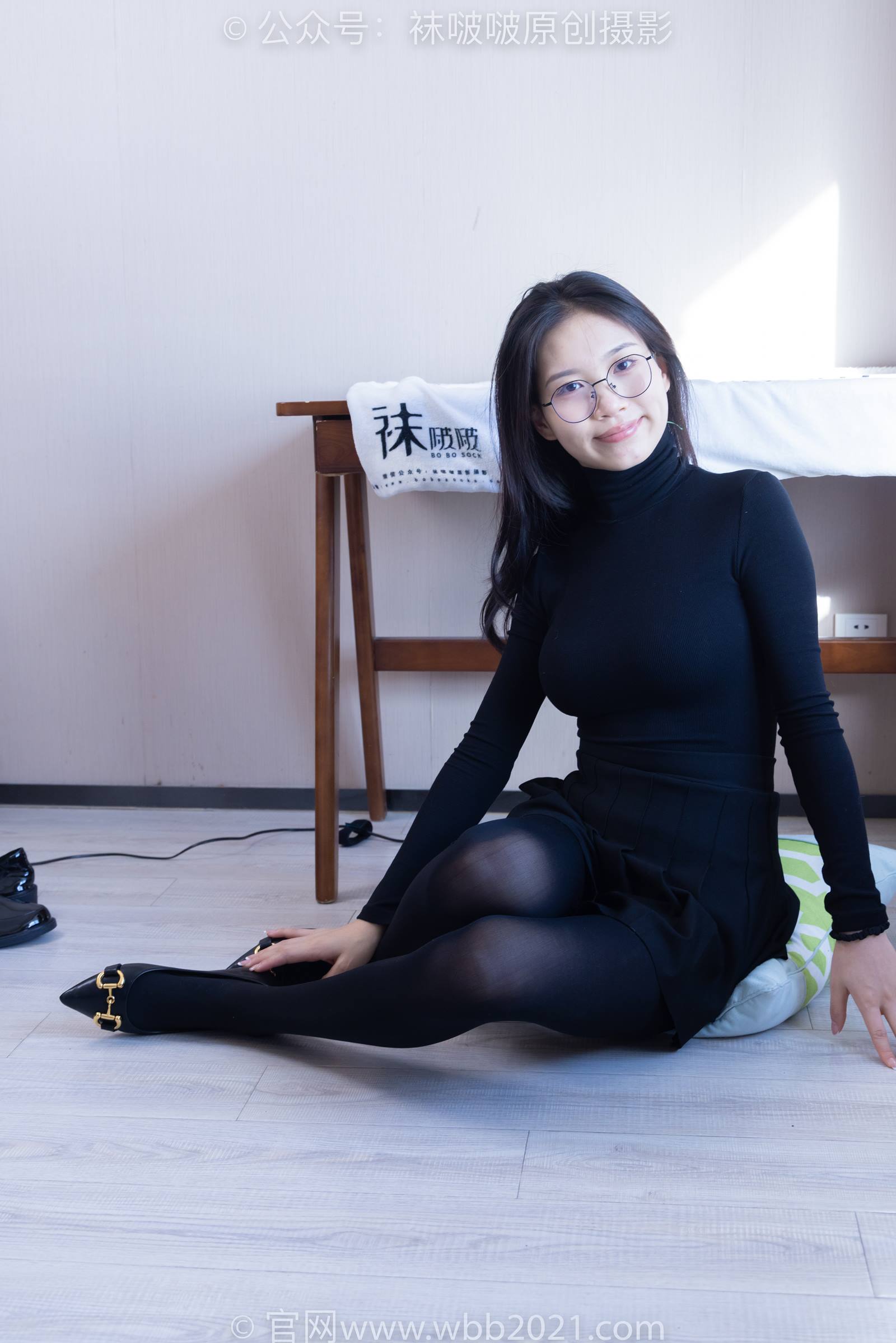 图片[39]-[BoBoSocks袜啵啵]NO.313 芝士-皮鞋、平底鞋、厚黑丝、厚黑丝大腿袜[150P] – 速更版-美库