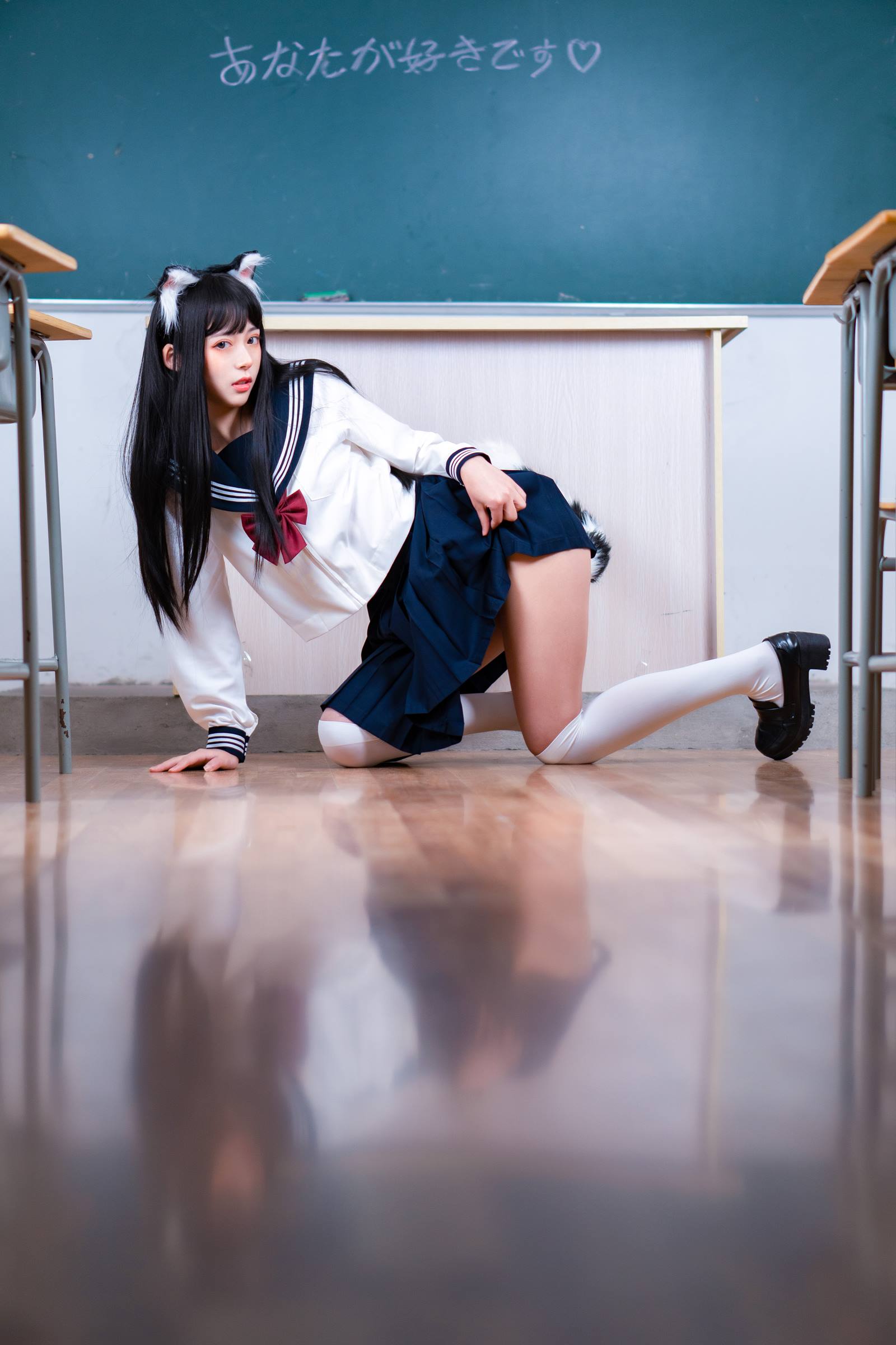 图片[10]-虫皿虫皿 – 猫娘JK制服[12P] – 速更版-美库