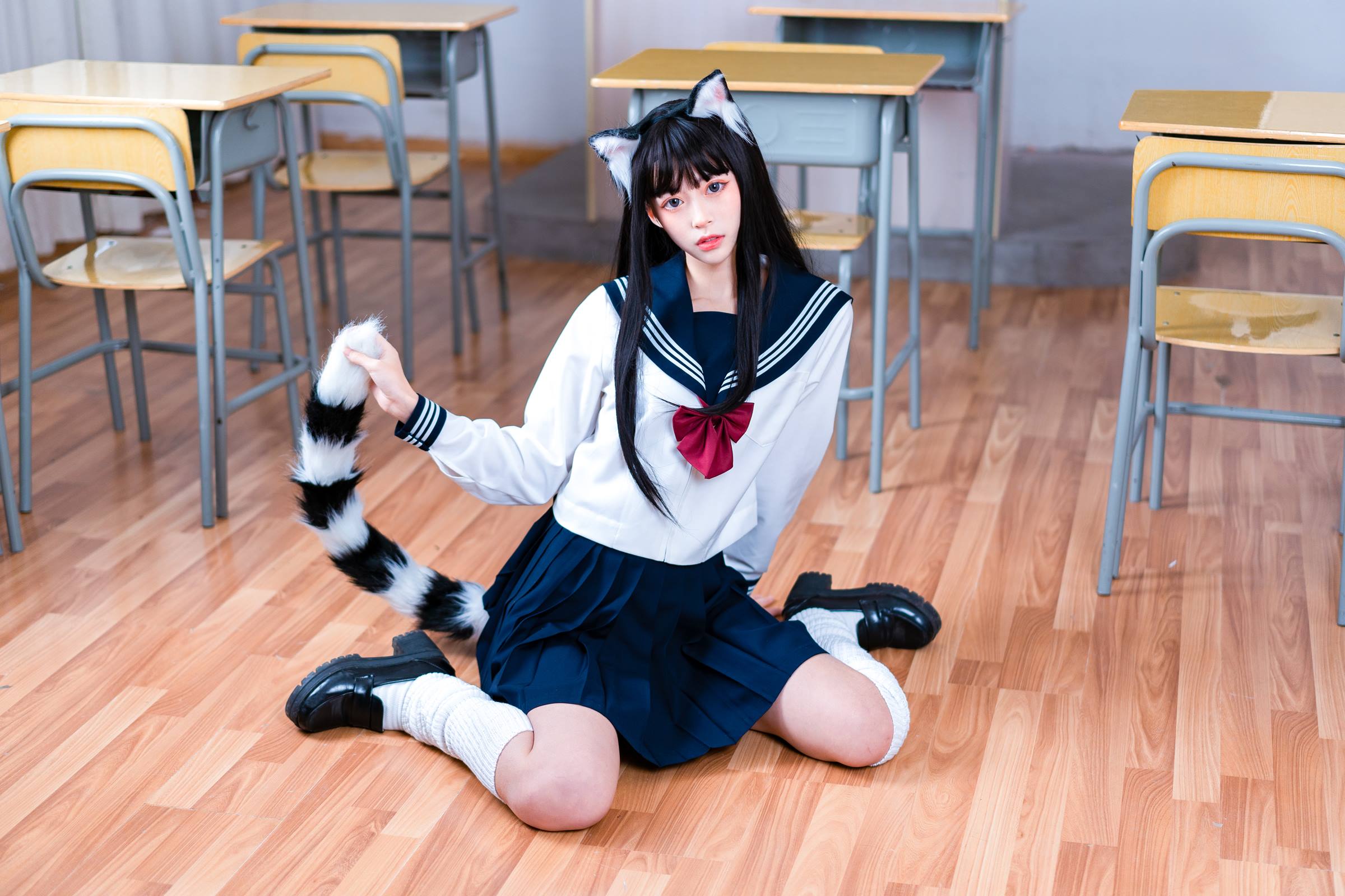 图片[12]-虫皿虫皿 – 猫娘JK制服[12P] – 速更版-美库