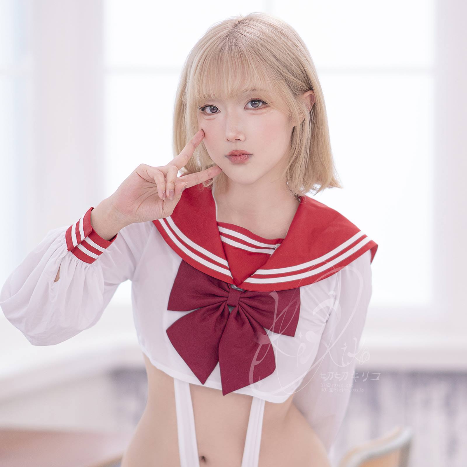 图片[10]-切切celia 小春日和制服 [8P] – 速更版-美库