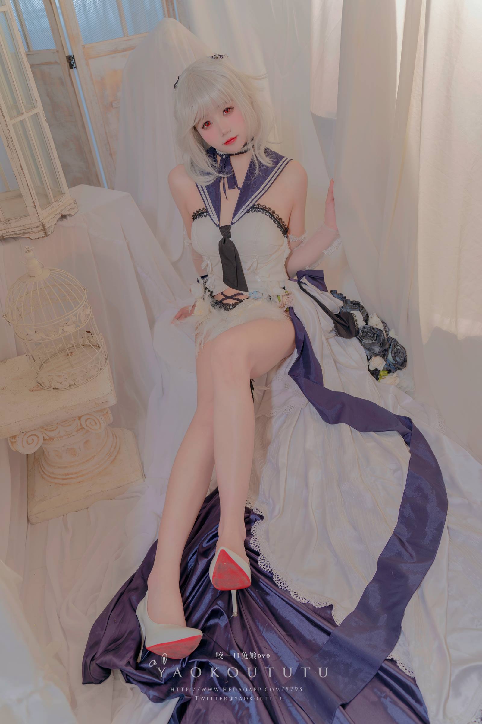 图片[26]-网紅博主@咬一口兔娘(黏黏团子兔) 九月T3专属特典『梳妆的大小姐-可畏』[31P] – 速更版-美库