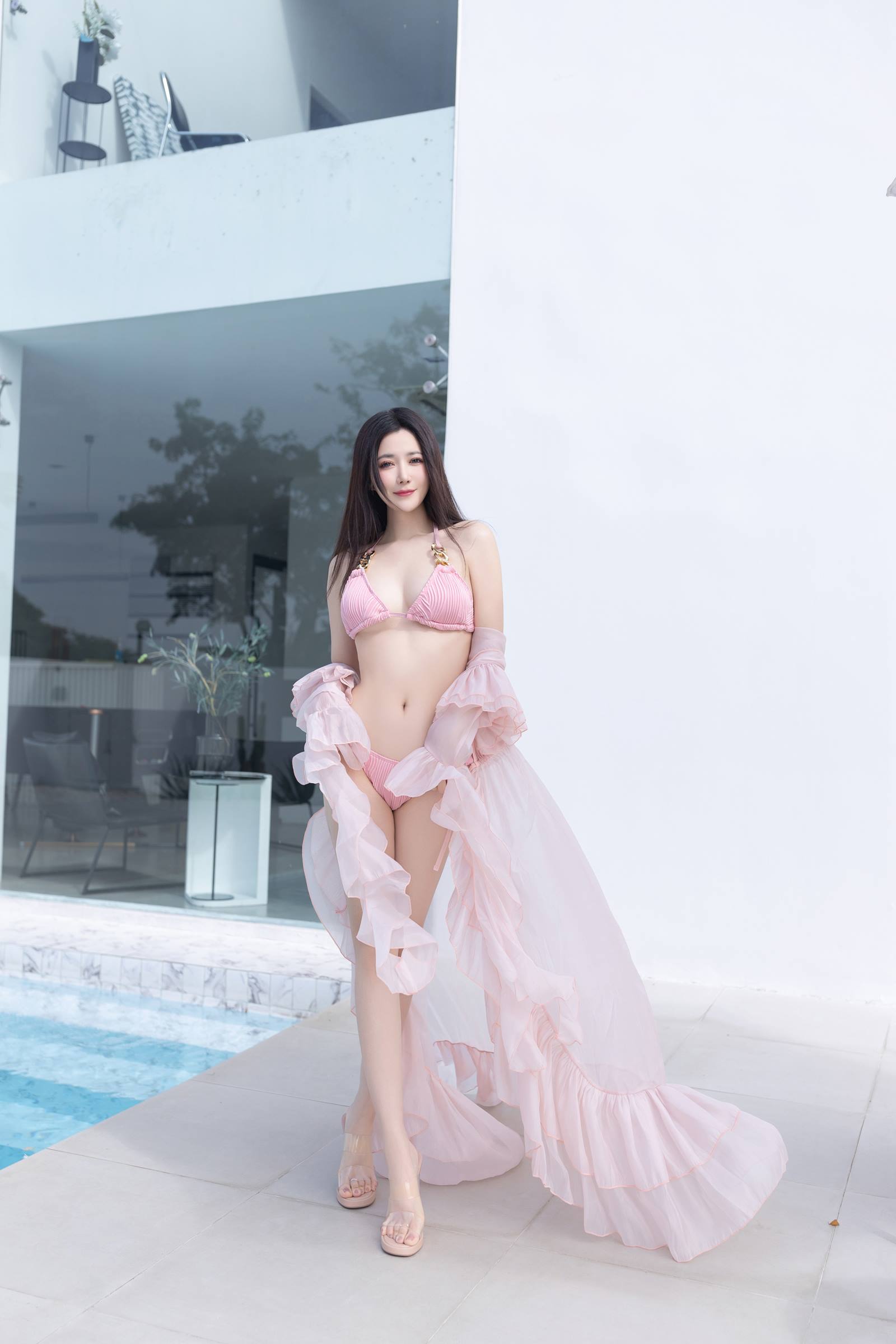 图片[16]-秀人名模鱼子酱Fish《粉色比基尼》[86P] – 速更版-美库