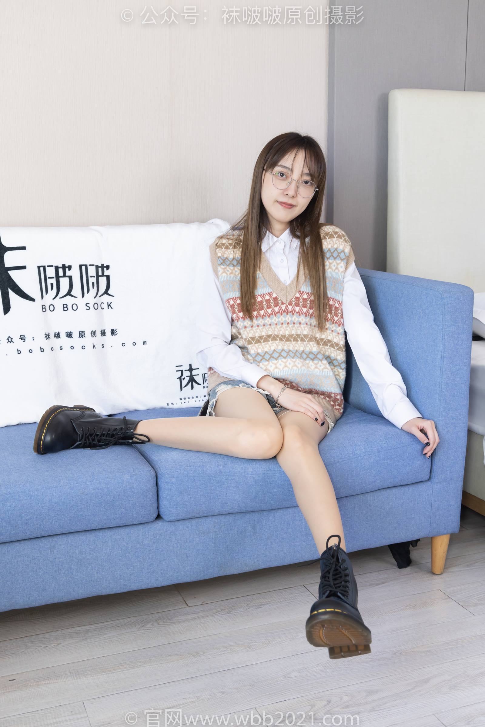 图片[10]-[BoBoSocks袜啵啵]NO.316 稚予-运动鞋、马丁靴、肉丝[160P] – 速更版-美库