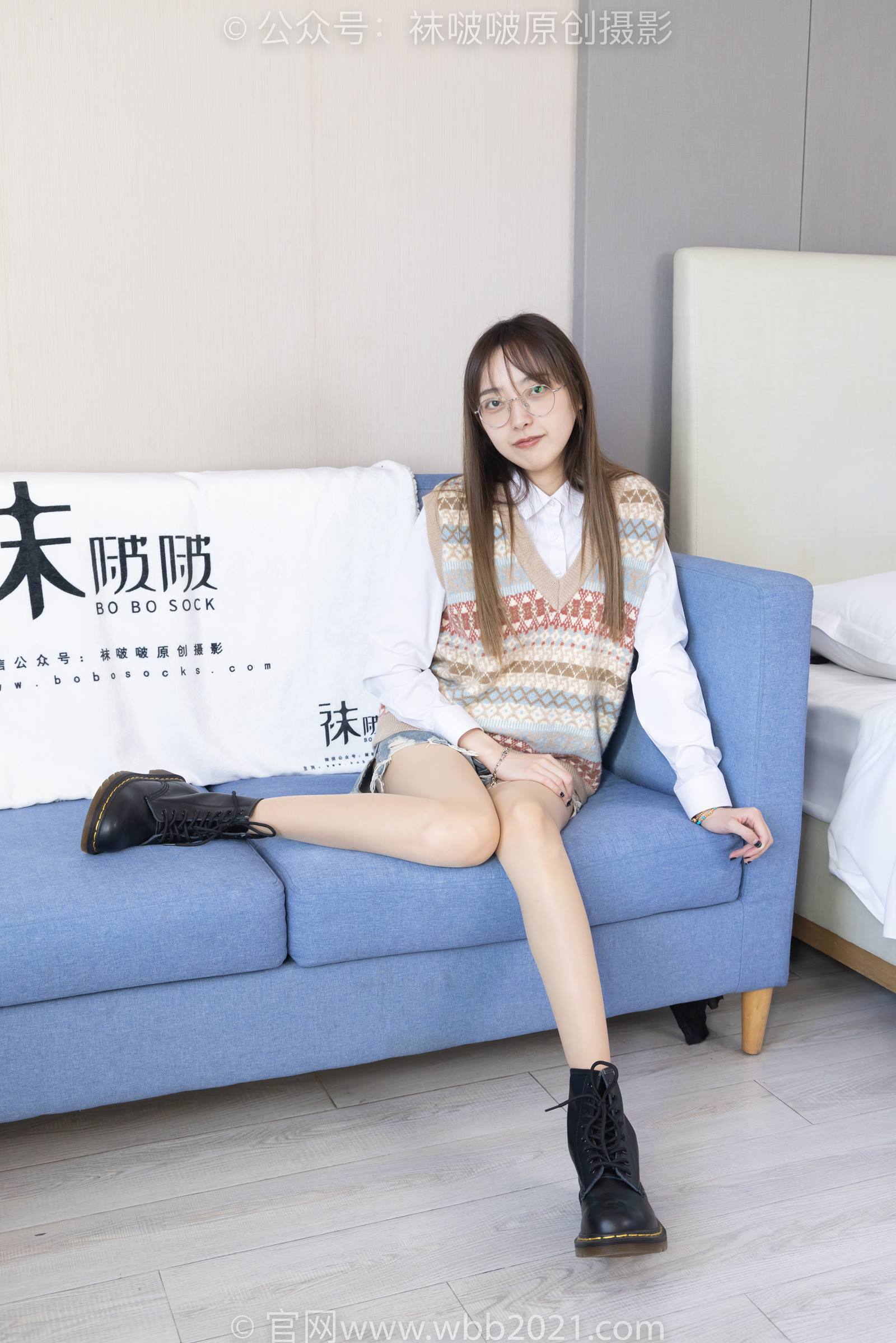 图片[16]-[BoBoSocks袜啵啵]NO.316 稚予-运动鞋、马丁靴、肉丝[160P] – 速更版-美库