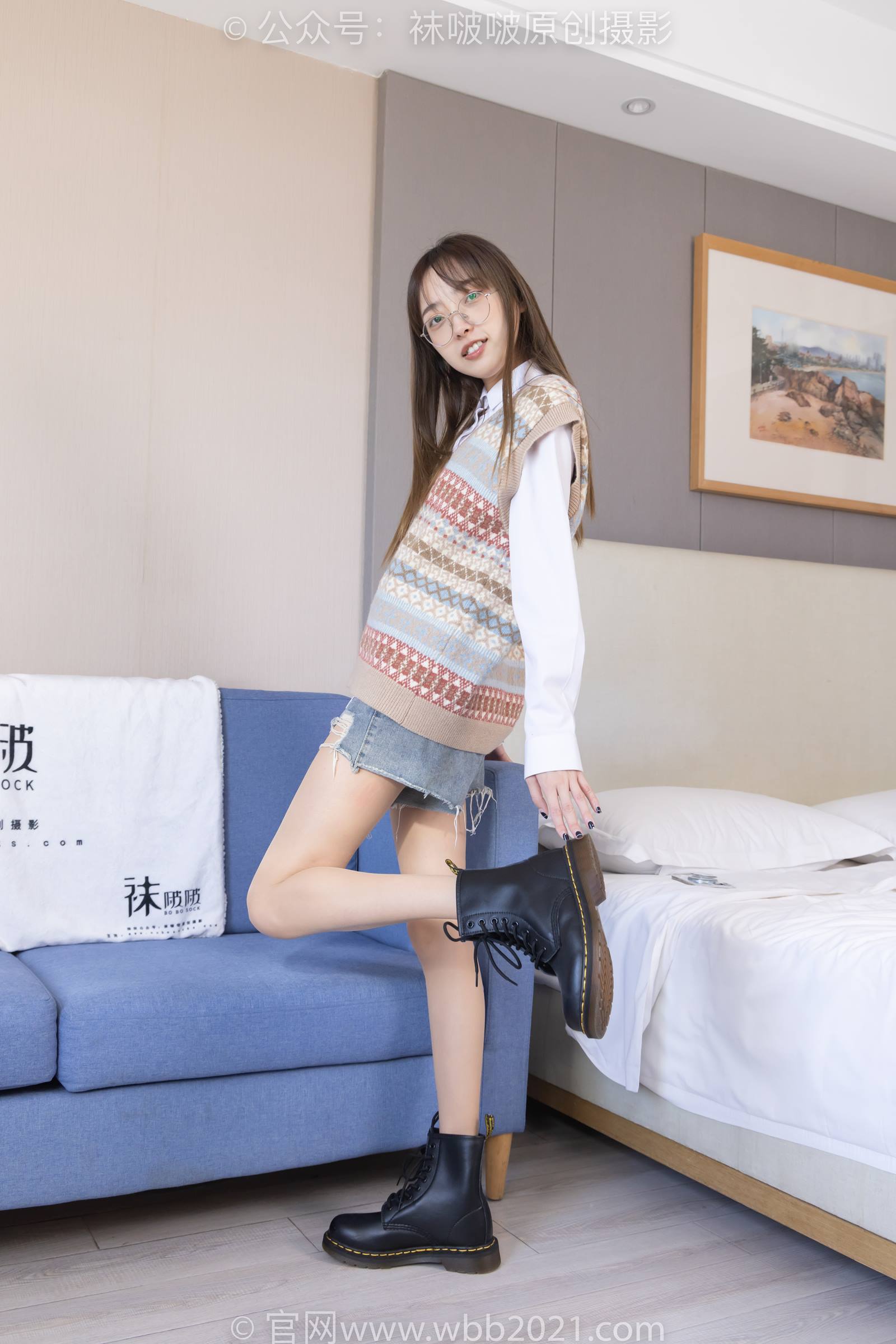 图片[55]-[BoBoSocks袜啵啵]NO.316 稚予-运动鞋、马丁靴、肉丝[160P] – 速更版-美库