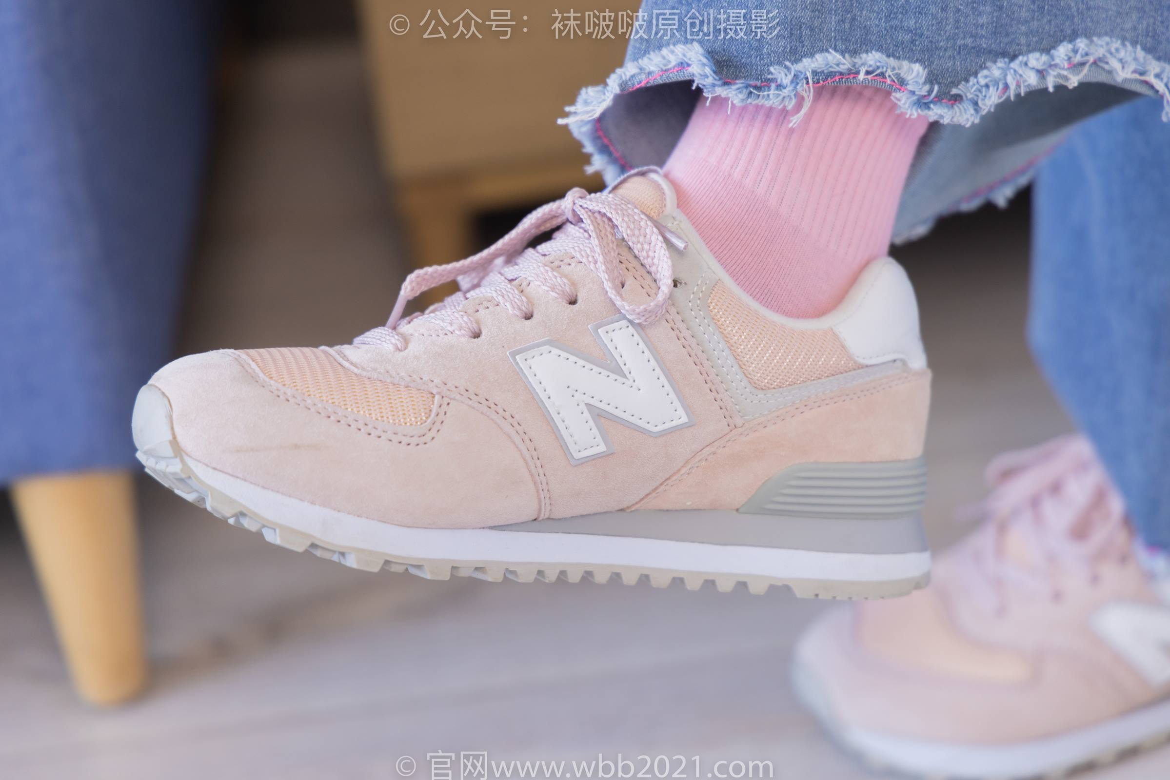 图片[10]-[BoBoSocks袜啵啵]NO.317 小甜豆-运动鞋、可拆卸牛仔裤、粉色棉袜、黑丝、裤里丝[140P] – 速更版-美库