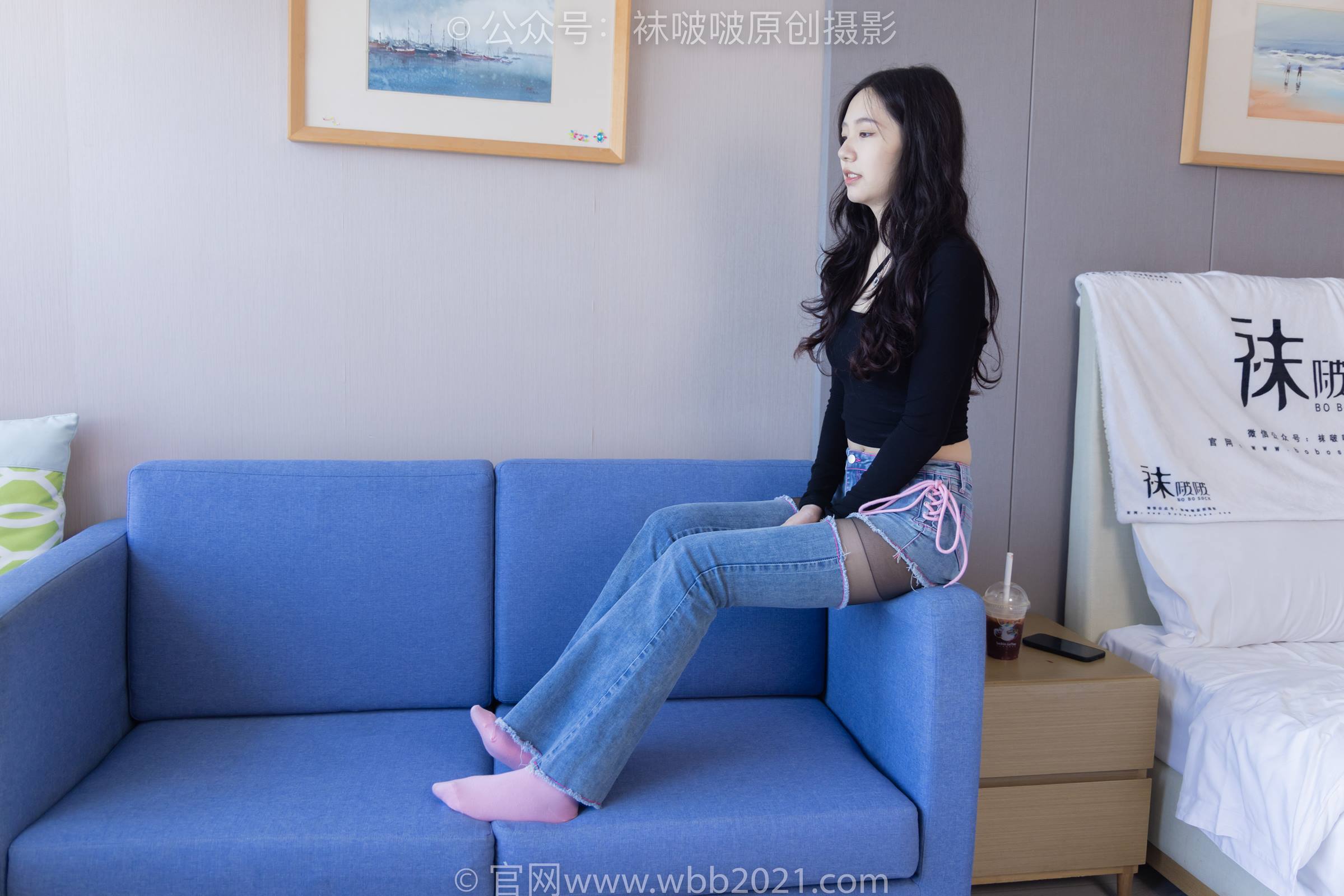 图片[32]-[BoBoSocks袜啵啵]NO.317 小甜豆-运动鞋、可拆卸牛仔裤、粉色棉袜、黑丝、裤里丝[140P] – 速更版-美库
