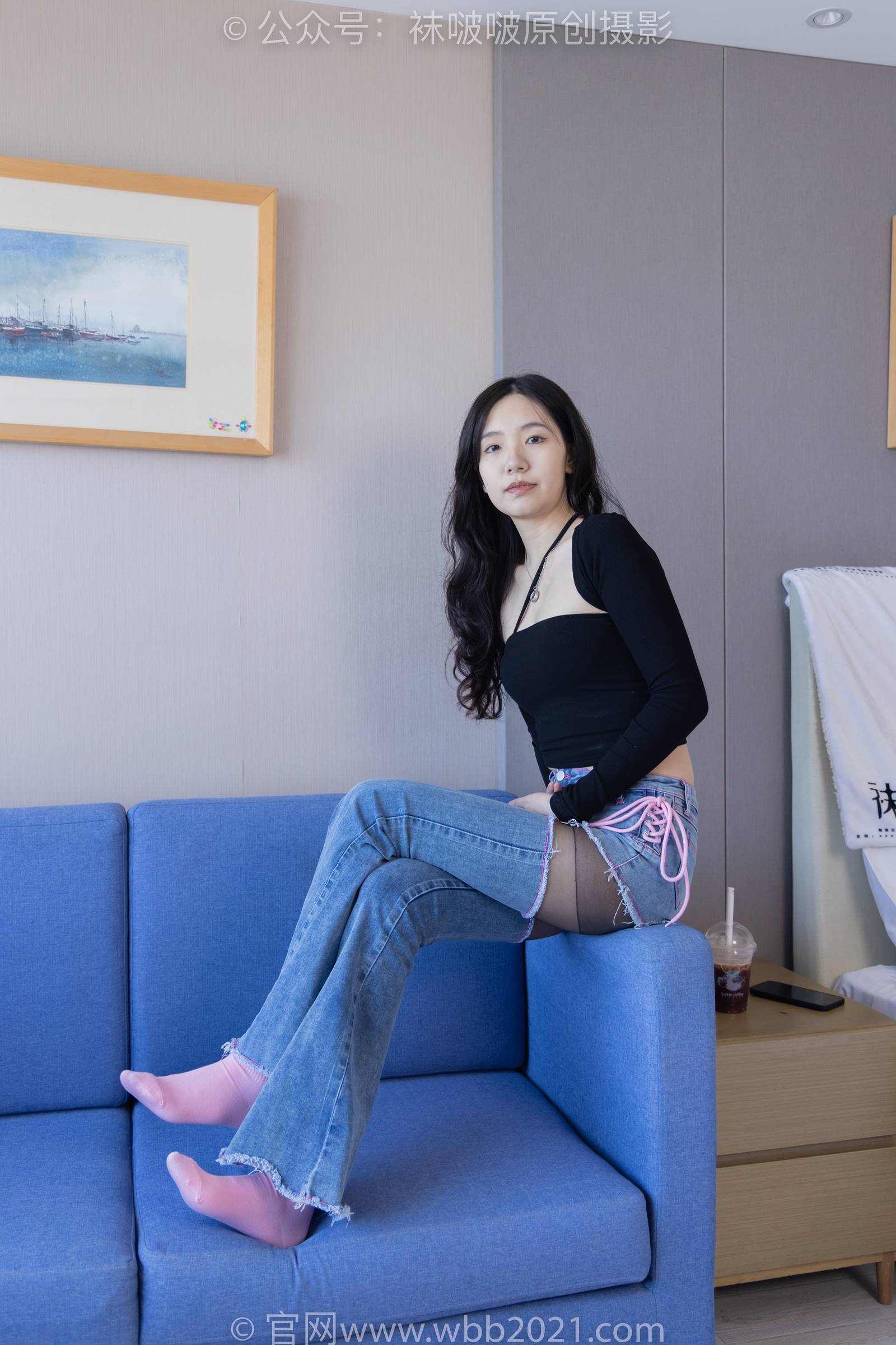 图片[35]-[BoBoSocks袜啵啵]NO.317 小甜豆-运动鞋、可拆卸牛仔裤、粉色棉袜、黑丝、裤里丝[140P] – 速更版-美库