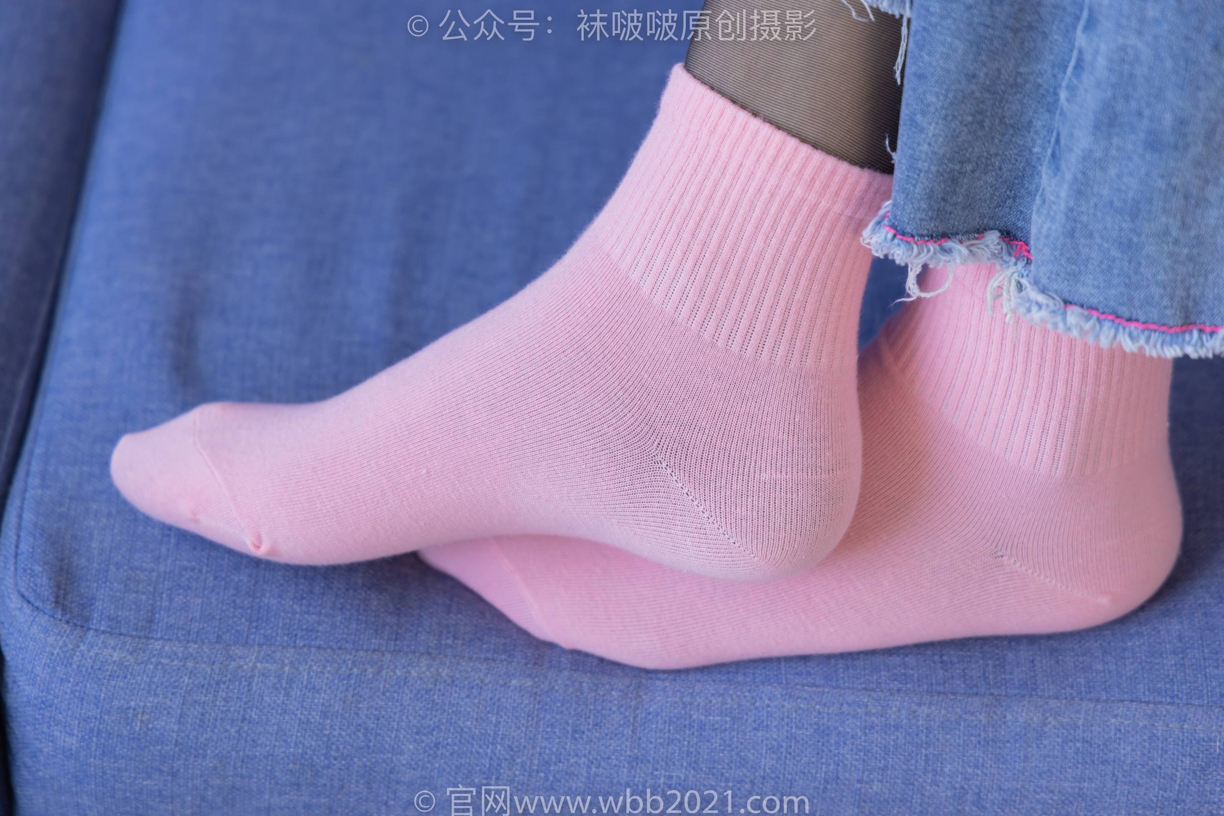 图片[45]-[BoBoSocks袜啵啵]NO.317 小甜豆-运动鞋、可拆卸牛仔裤、粉色棉袜、黑丝、裤里丝[140P] – 速更版-美库